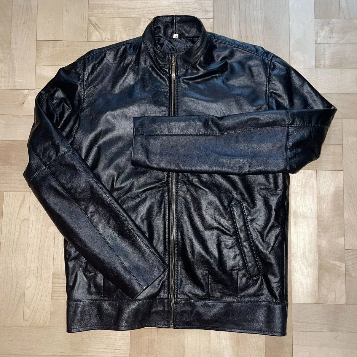 Leather Leather Jackets Leather × Vintage Vintage Leather Jacket From Pakistan Black
