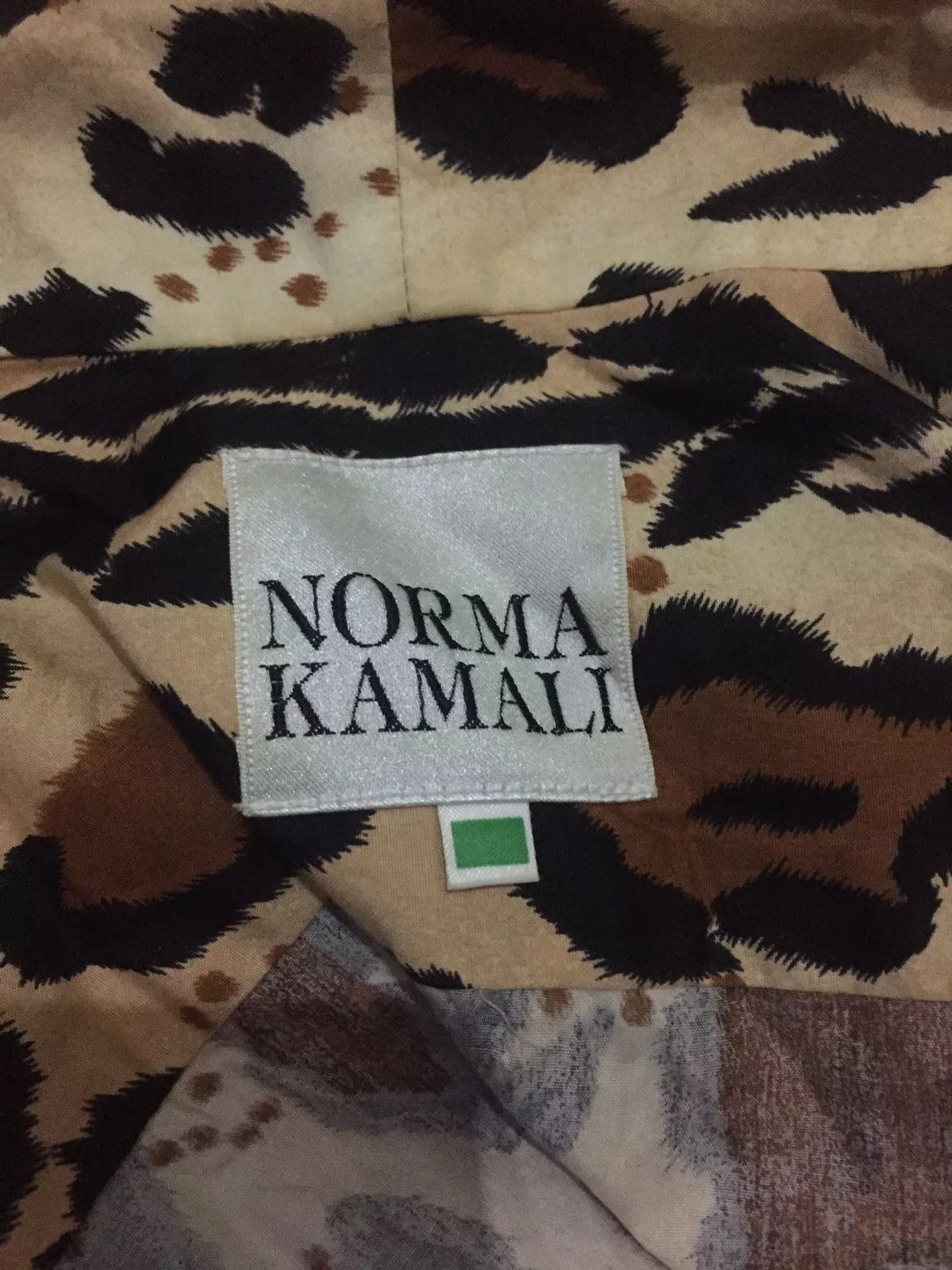 Designer Light Jackets Designer Norma Kamali Leopard Print Warp Jacket Nice Design Brown Vintage