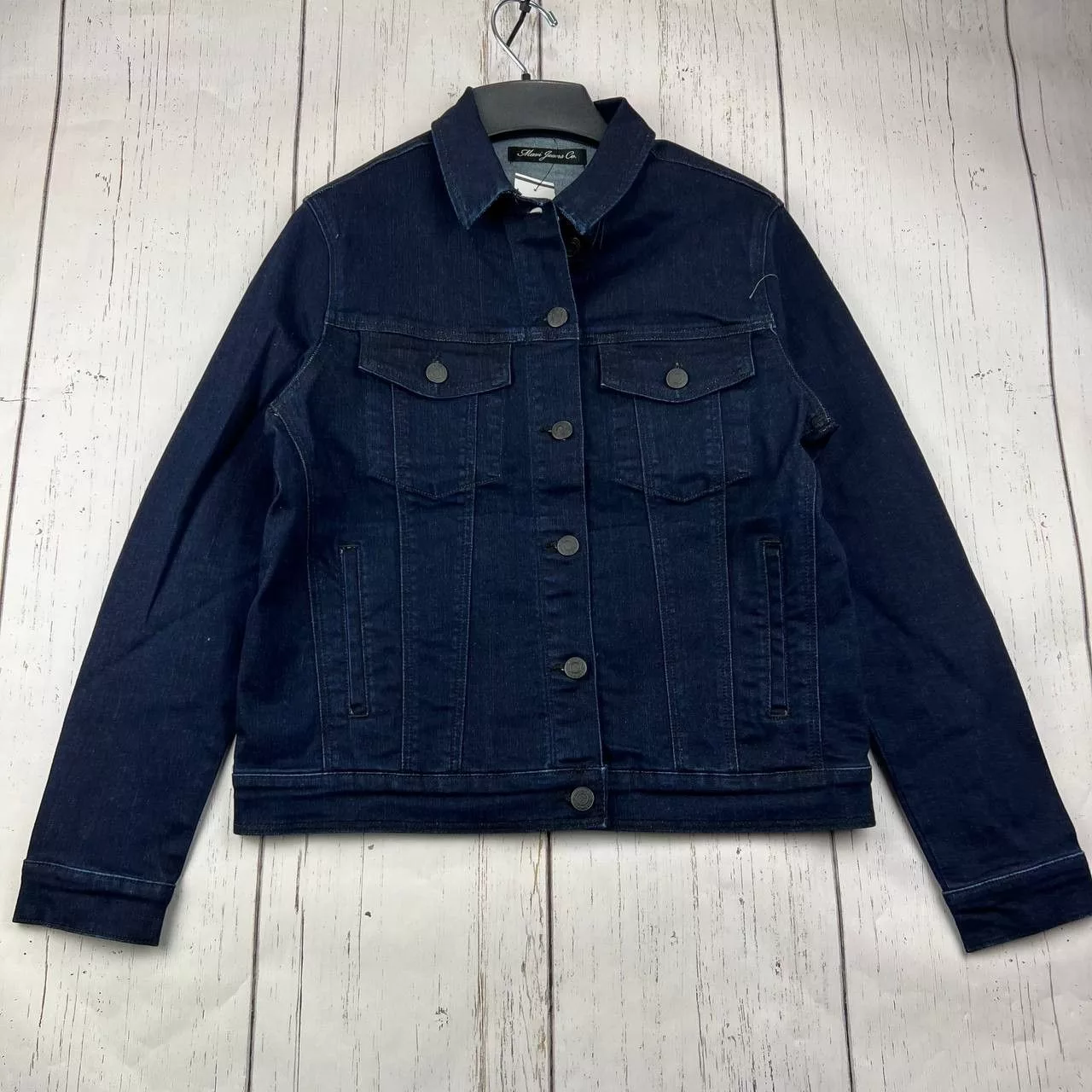 Mavi Denim Jackets Mavi Small Cropped Fit Mid Stretchable Denim Jeans Jacket Blue