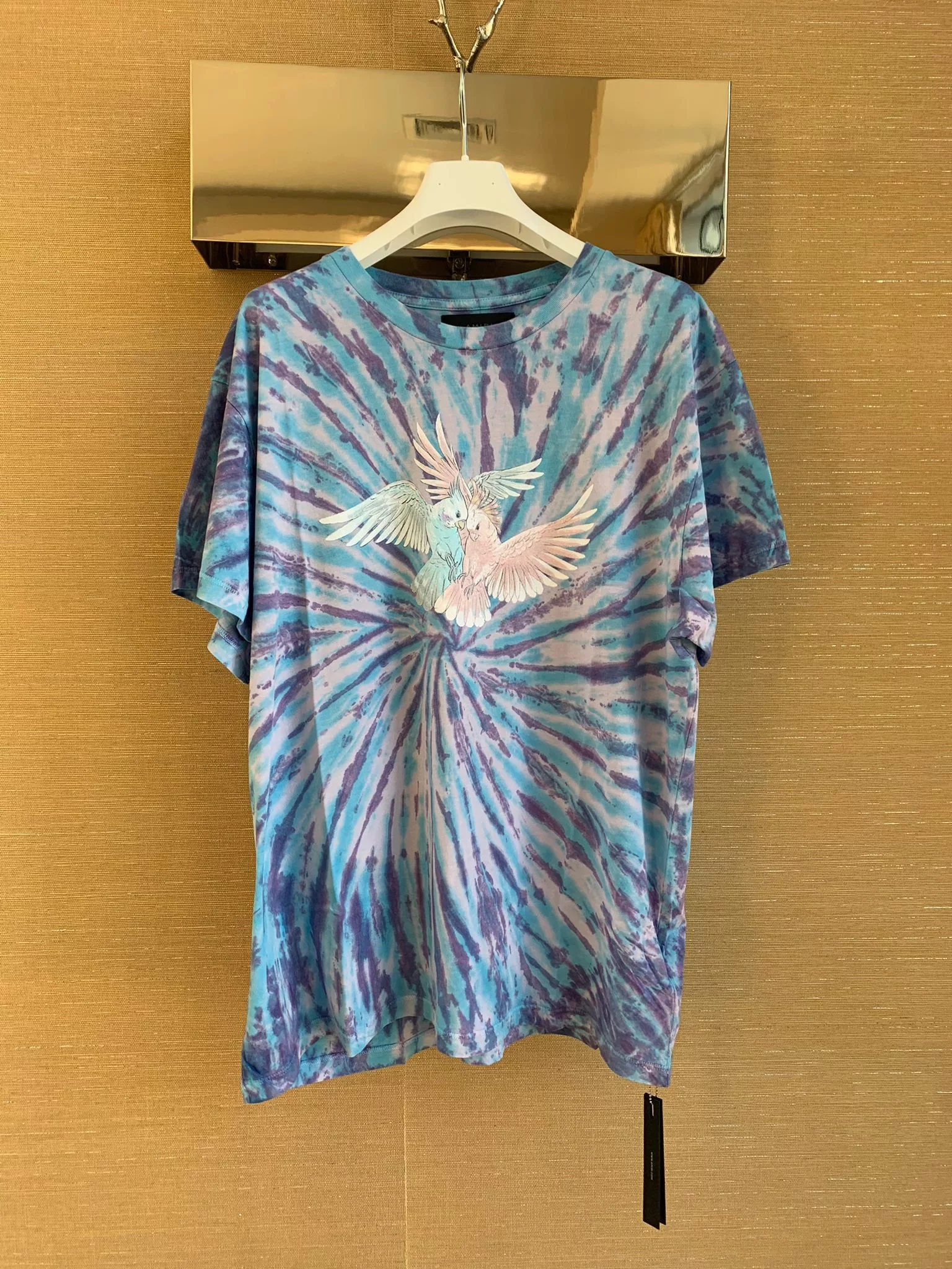 Amiri Short Sleeve T Shirts Amiri Lovebirds Tie Dye Tee in Multicolor