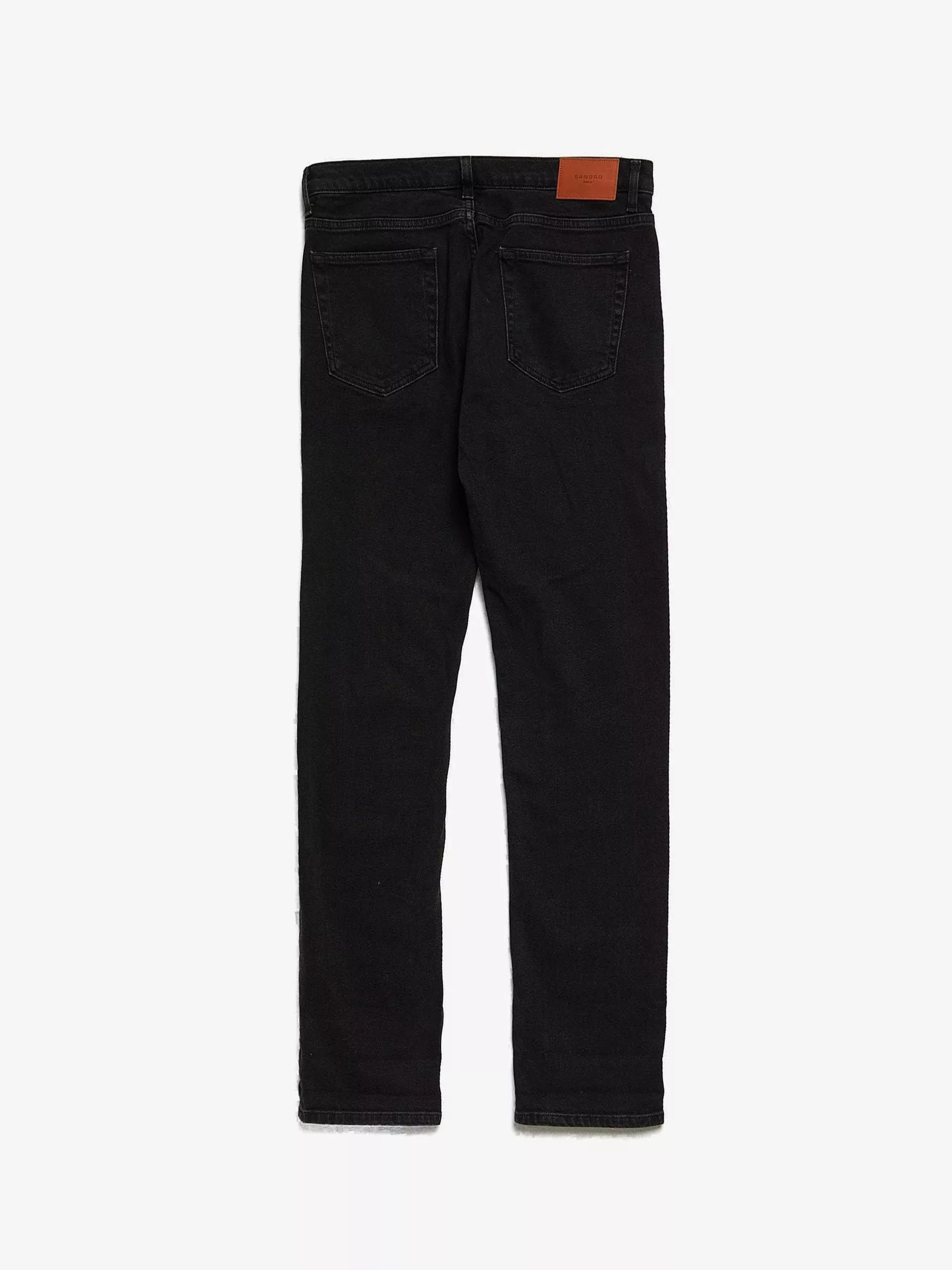 Sandro Denim Sandro Black Buttoned Cotton Jeans