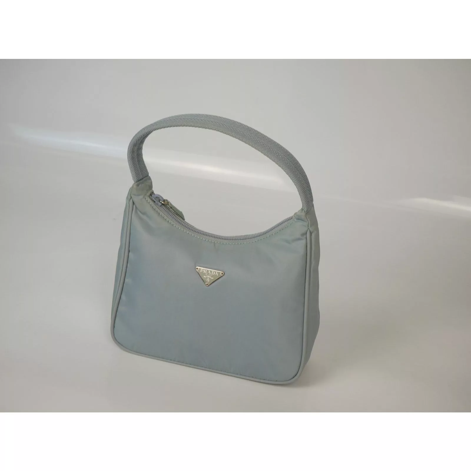 Prada Mini Bags Prada 2000 Nylon Shoulder Bag Gray