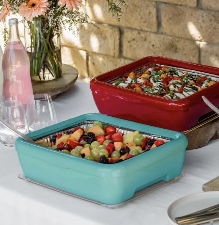 Pan Frame w/ Lid & Hot or Cold Gel Pack - Aqua