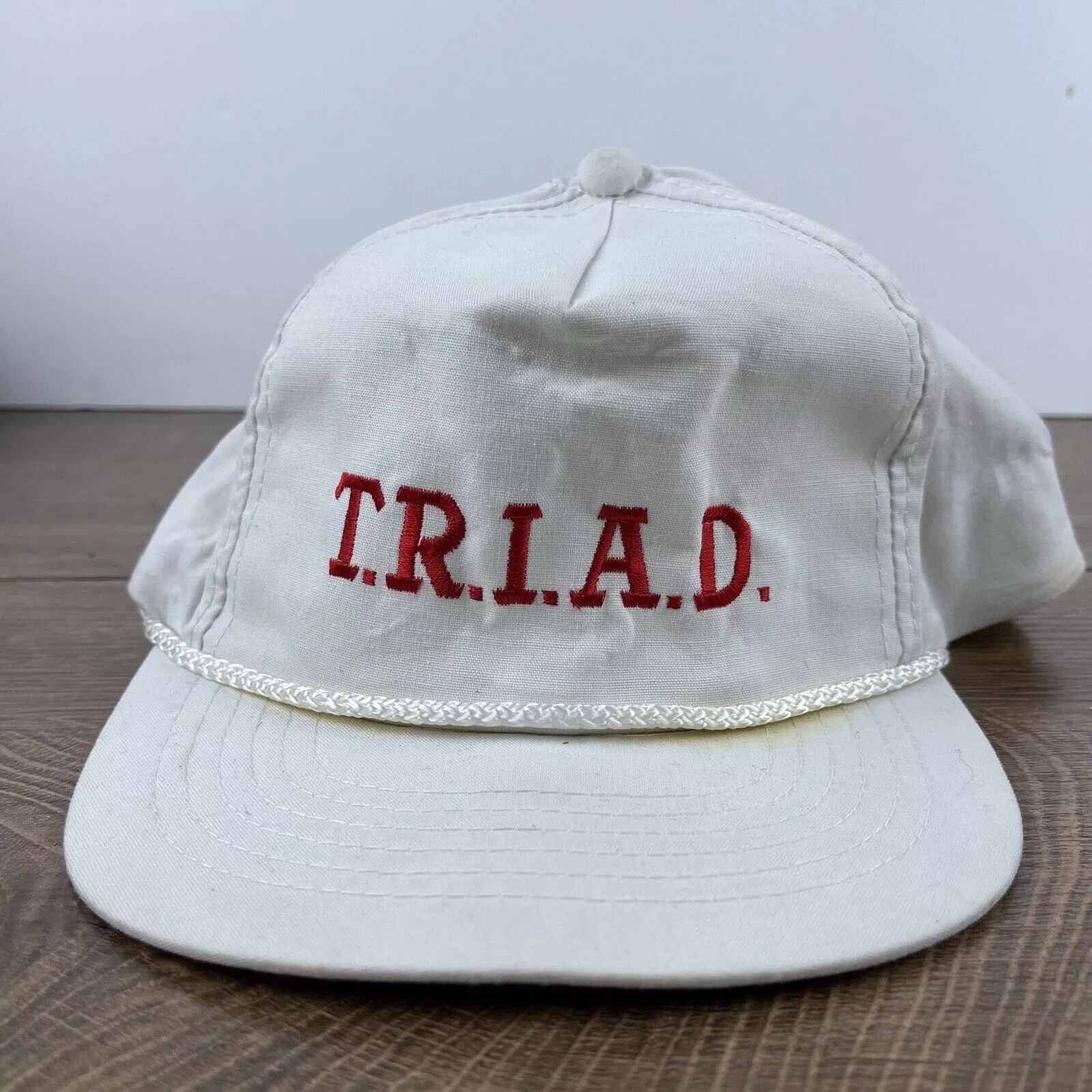 Other Hats Other TRIAD Hat Triad Snapback Hat White Hat Adjustable White Adul