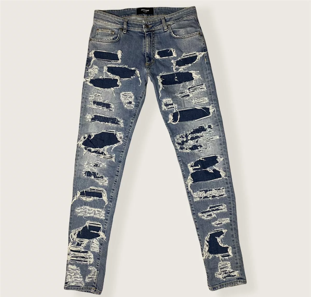 Represent Clo. Denim Represent Clo. Represent Shredded Denim Blue