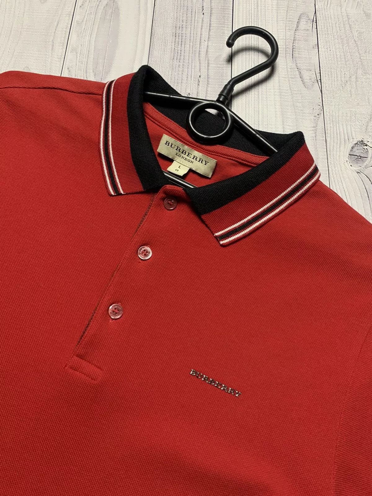 Burberry Polos Polo Burberry red size L Luxury