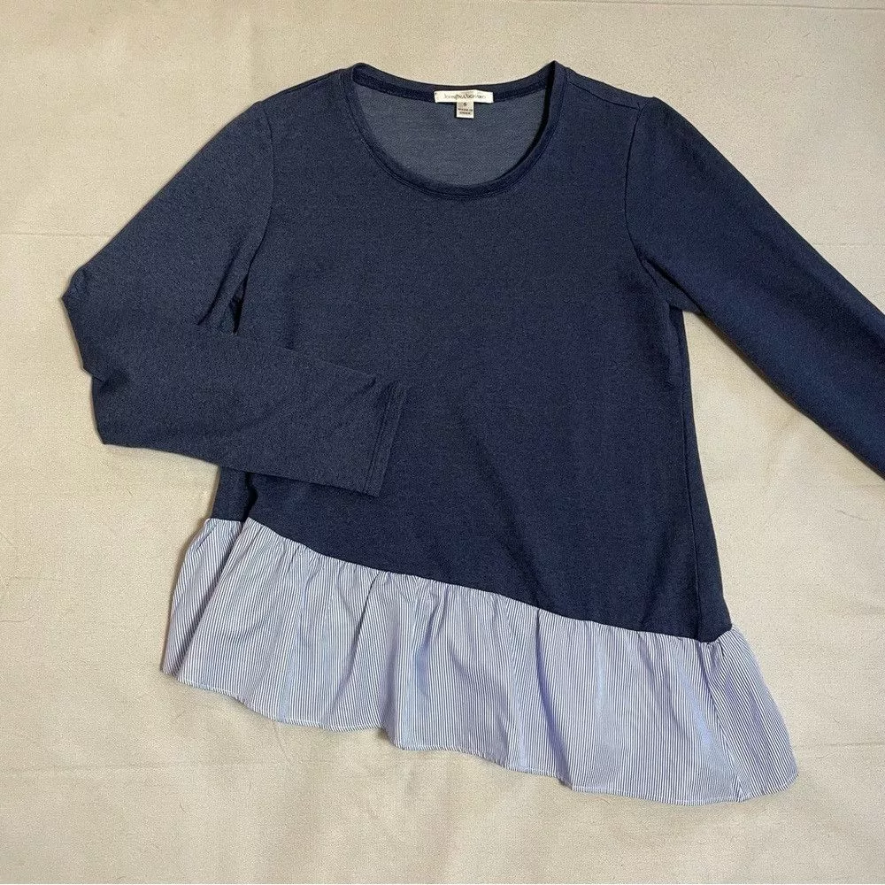 Other Blouses Other John Paul Richard Asymmetric Layered Look Blue Top S