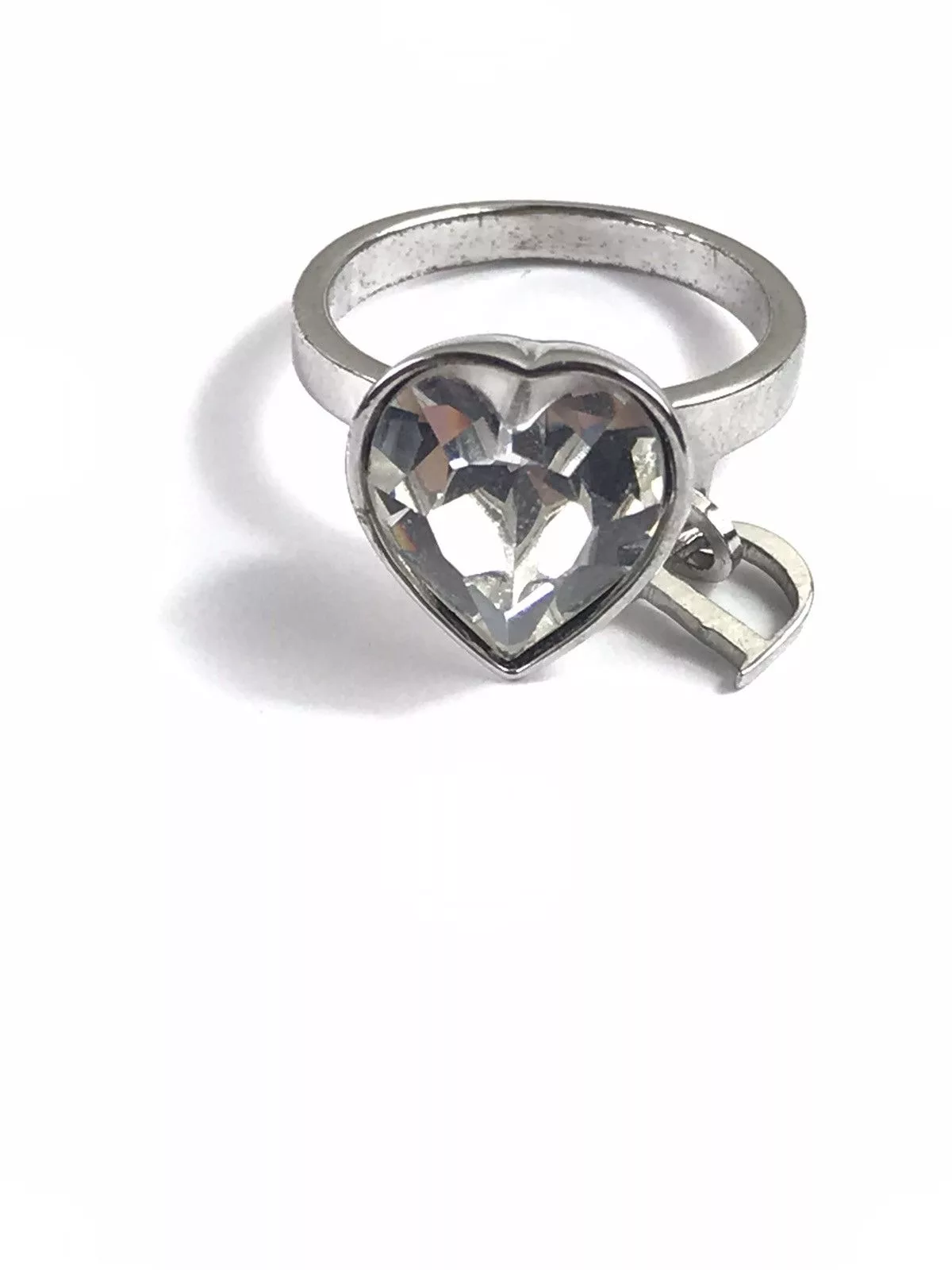 Dior Jewelry Watches Dior Crystal Heart Ring Silver