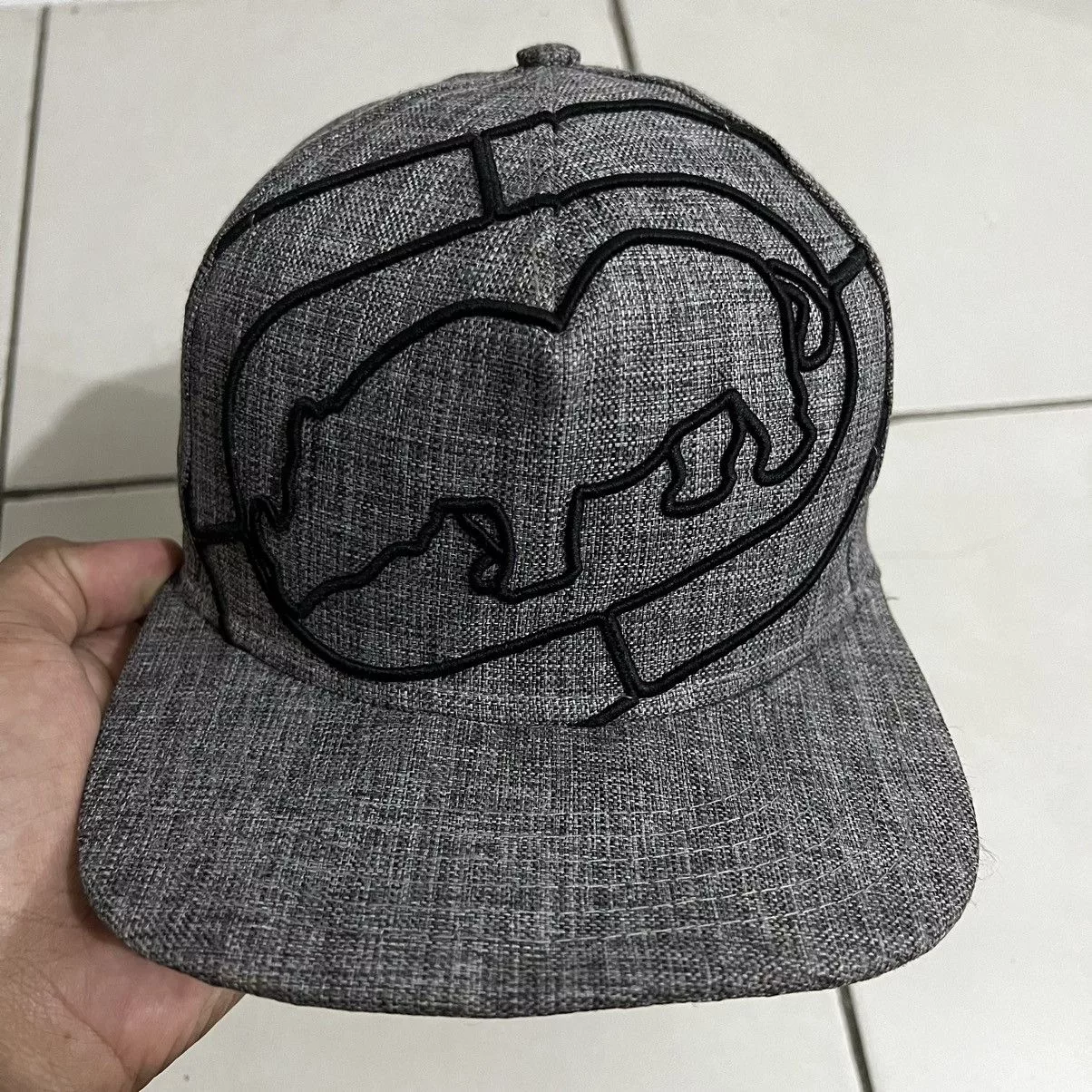 Ecko Unltd. Hats Ecko Unltd. × Japanese Brand Big Logo A-Frame 5panel Cap Hat Gray Streetwear