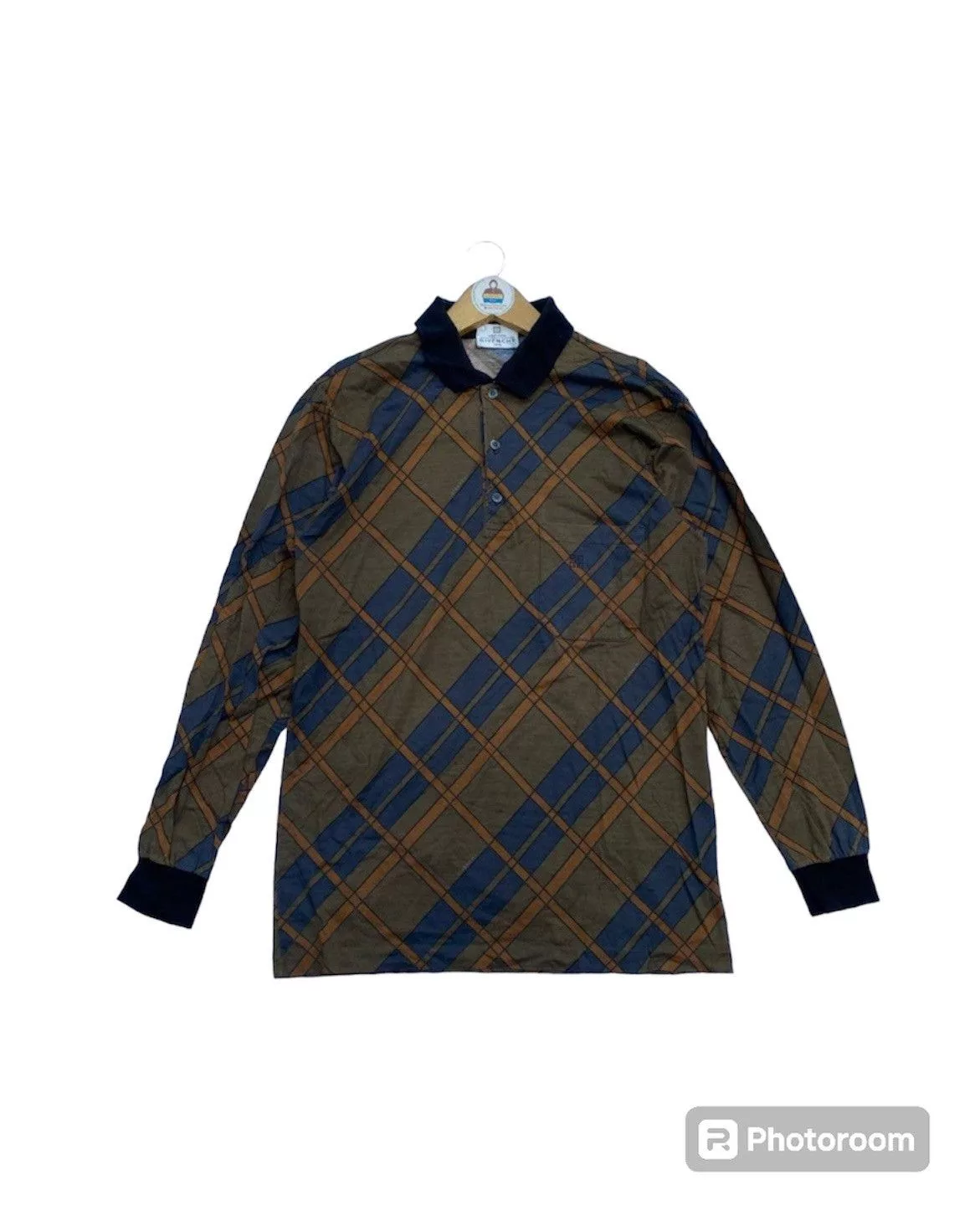 Givenchy Polos Vintage Givenchy Longsleeve Polo Shirt Brown