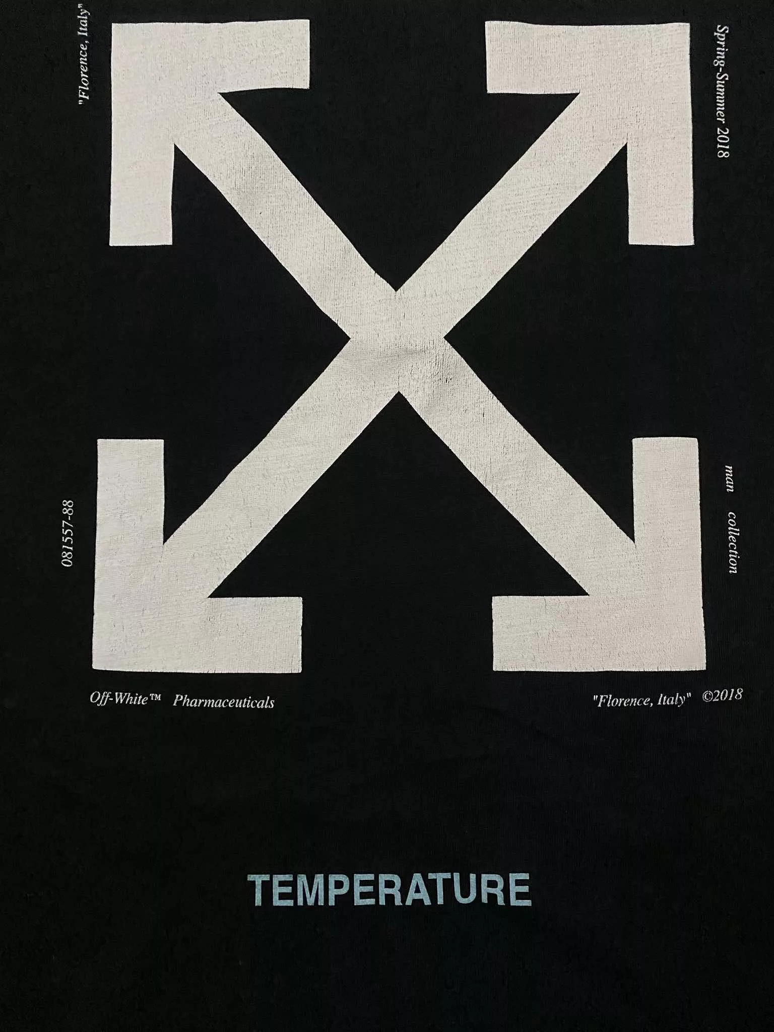 Off-White Short Sleeve T Shirts SS18 Off-White Mona Lisa Tee Black