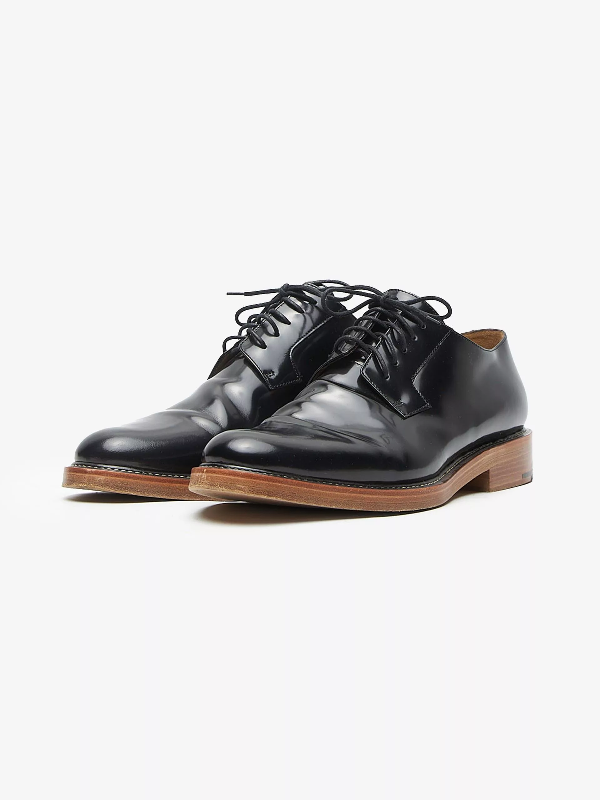 Dries Van Noten Boots Dries Van Noten Black And Brown Sole Derby Boots