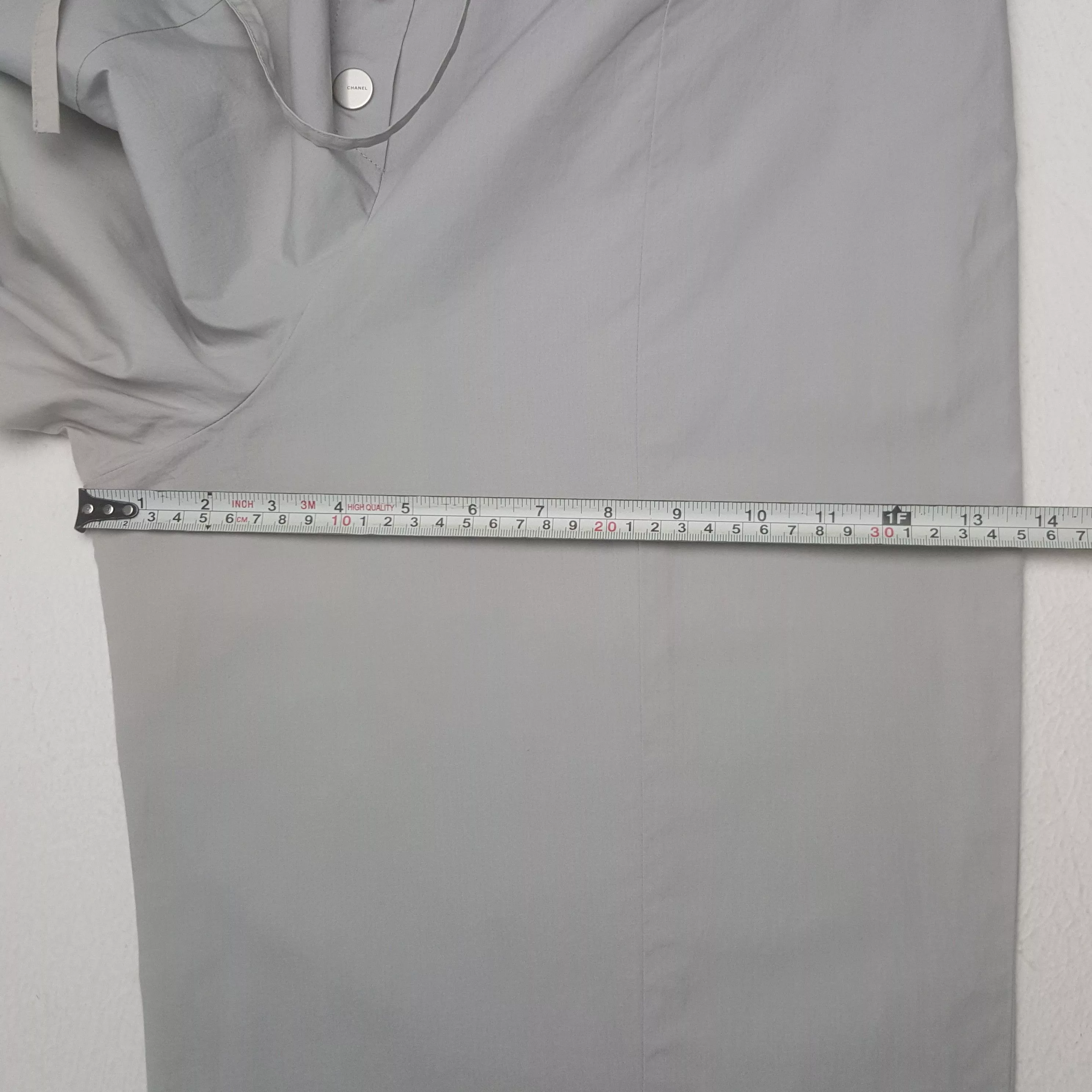 Chanel Casual Pants Vintage Chanel Button Pants Gray Luxury