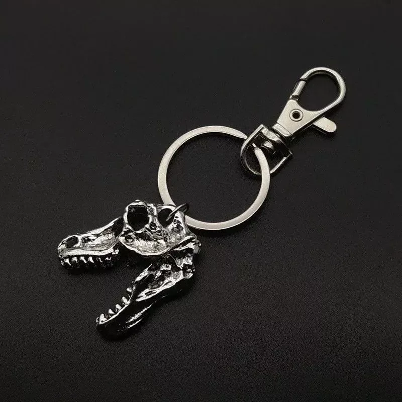 Vintage Miscellaneous Vintage Retro Goth Skull Teeth Keychain Silver Streetwear