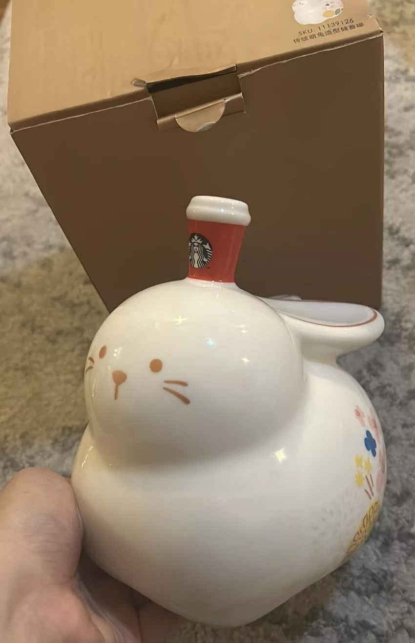 Other Miscellaneous Other Starbucks Rabbit Bunny Coin Bank Ceramic 2023 Lunar New Year Multi