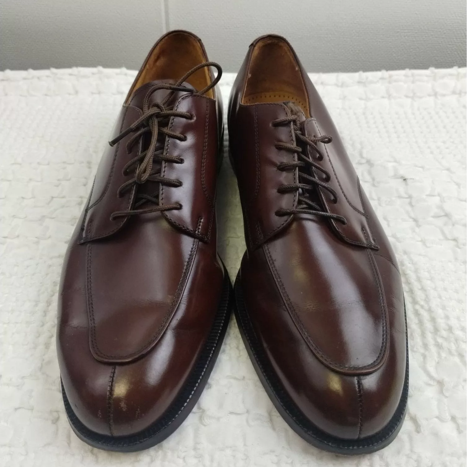 Cole Haan Casual Leather Shoes Cole Haan City Men's Dark Brown Shoes/Oxfords Size9 SKU 2982