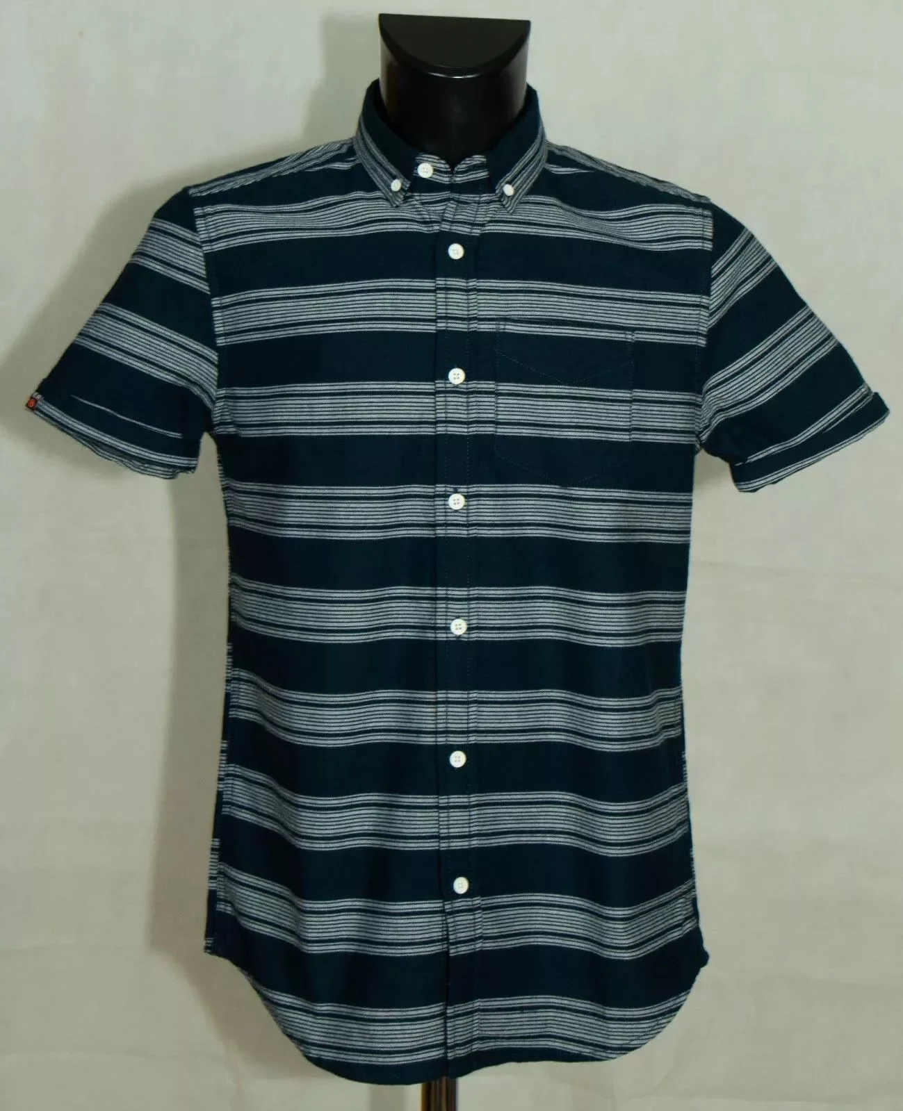 Superdry Shirts Button Ups SUPERDRY SHIRT SHORT SLEEVE COTTON SIZE S EXCL Gray