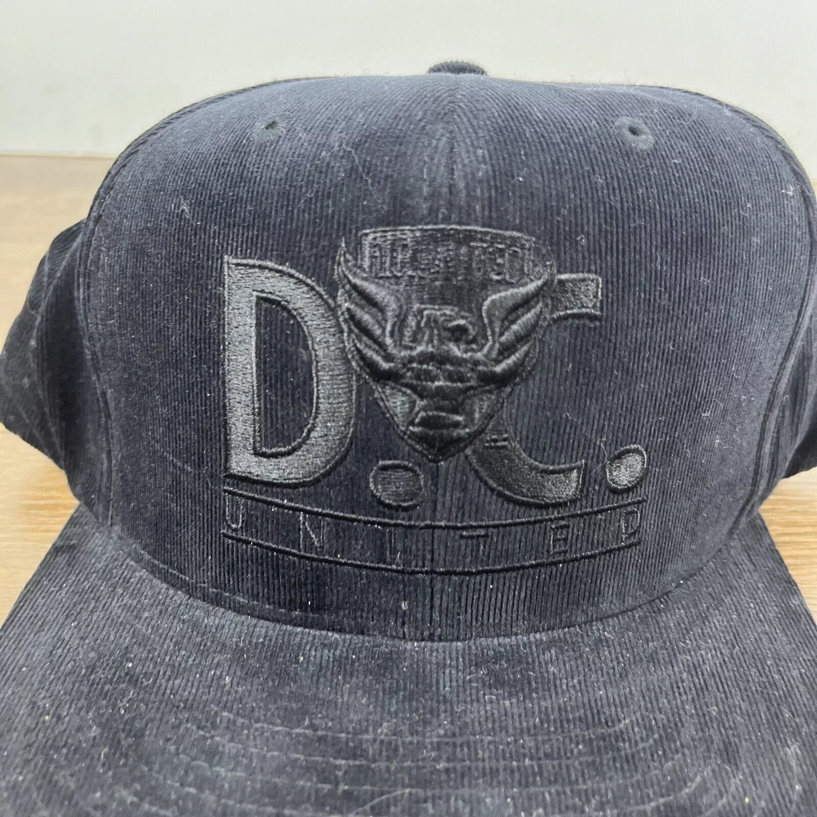 Mitchell & Ness Hats DC United Snapback Hat Mitchell & Ness Black Cap Adjustable