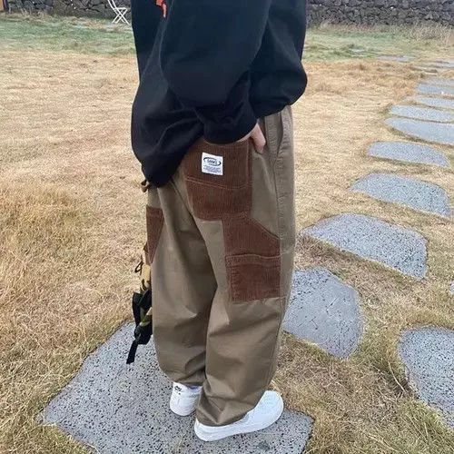 Japanese Brand casual pants Brown Avant-Garde