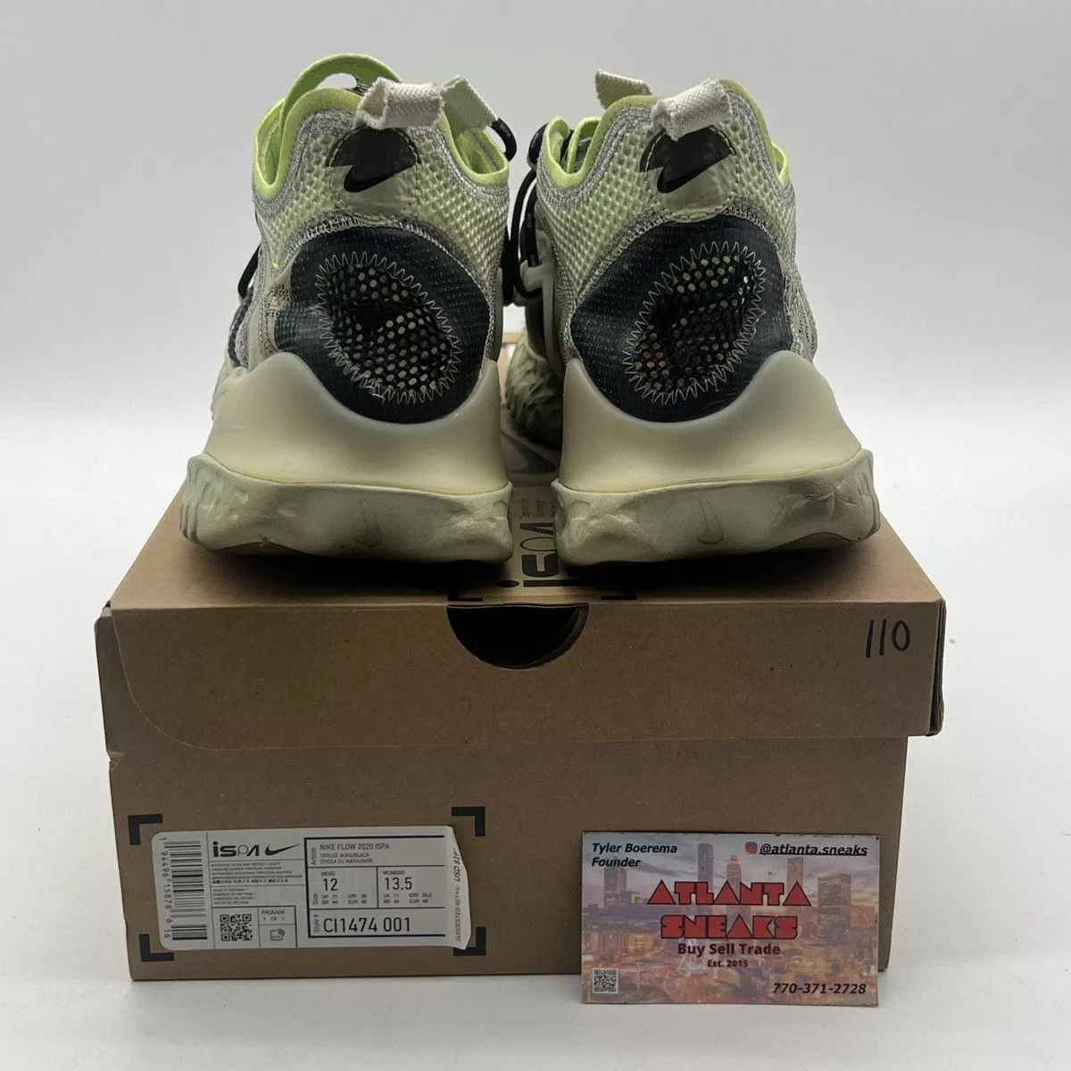 Nike Low Top Sneakers Nike Ispa flow spruce aura Green