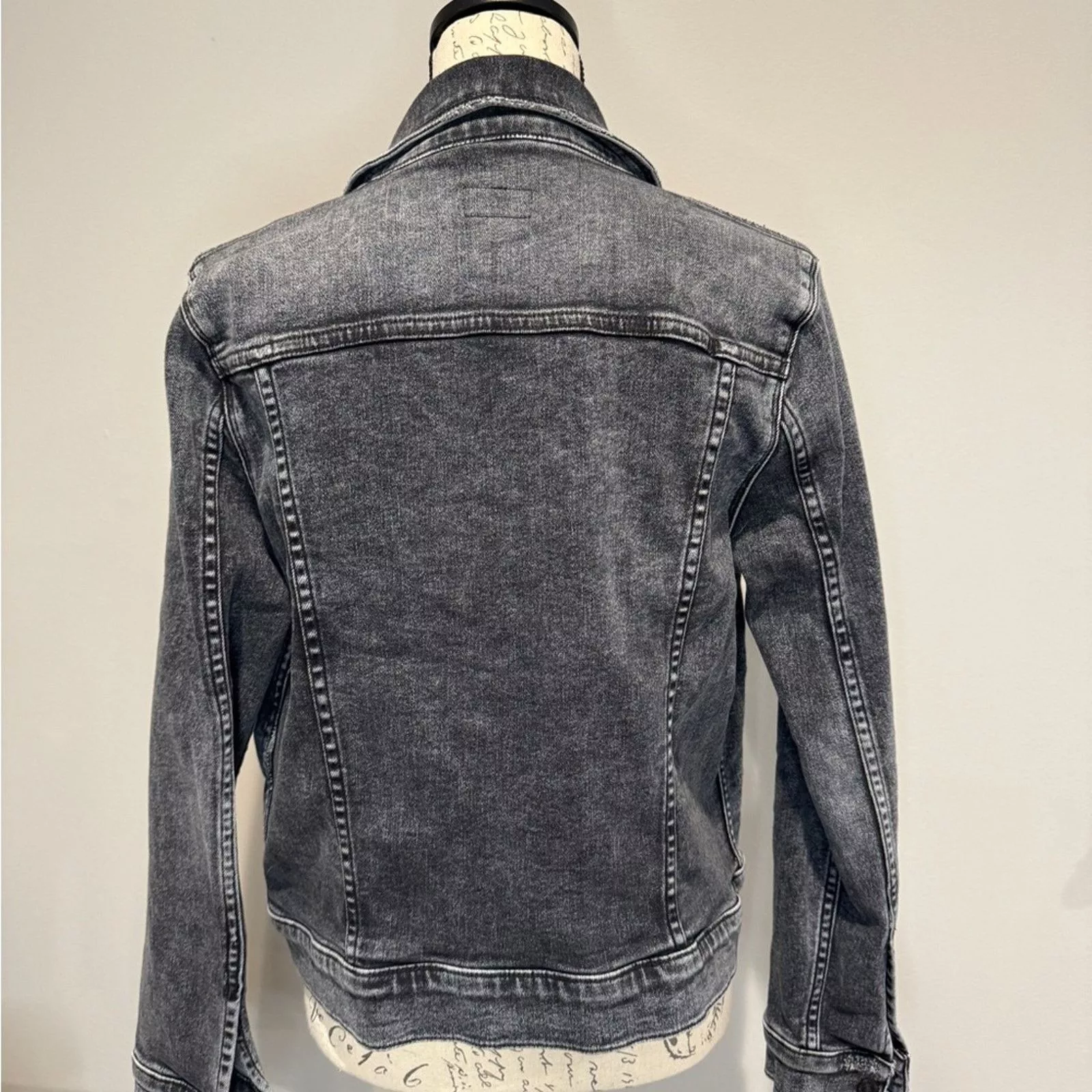 MOTHER Jackets MOTHER The Pocket Bruiser Denim Jacket in Train Stops Medium Gray