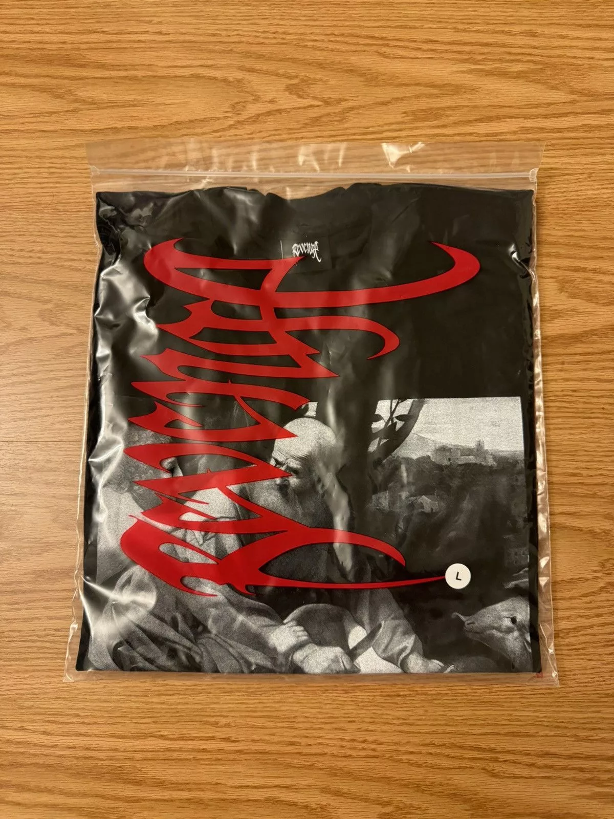 Revenge Short Sleeve T Shirts Revenge Isaac Tee Black Streetwear