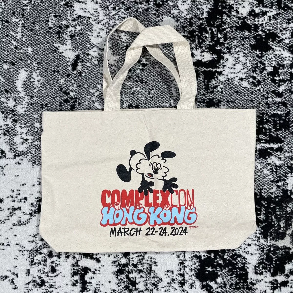 Complex Bags Luggage Complex × Girls Don't Cry × Japanese Brand ComplexCon Hongkong x Verdy Canvas Tote Bag White