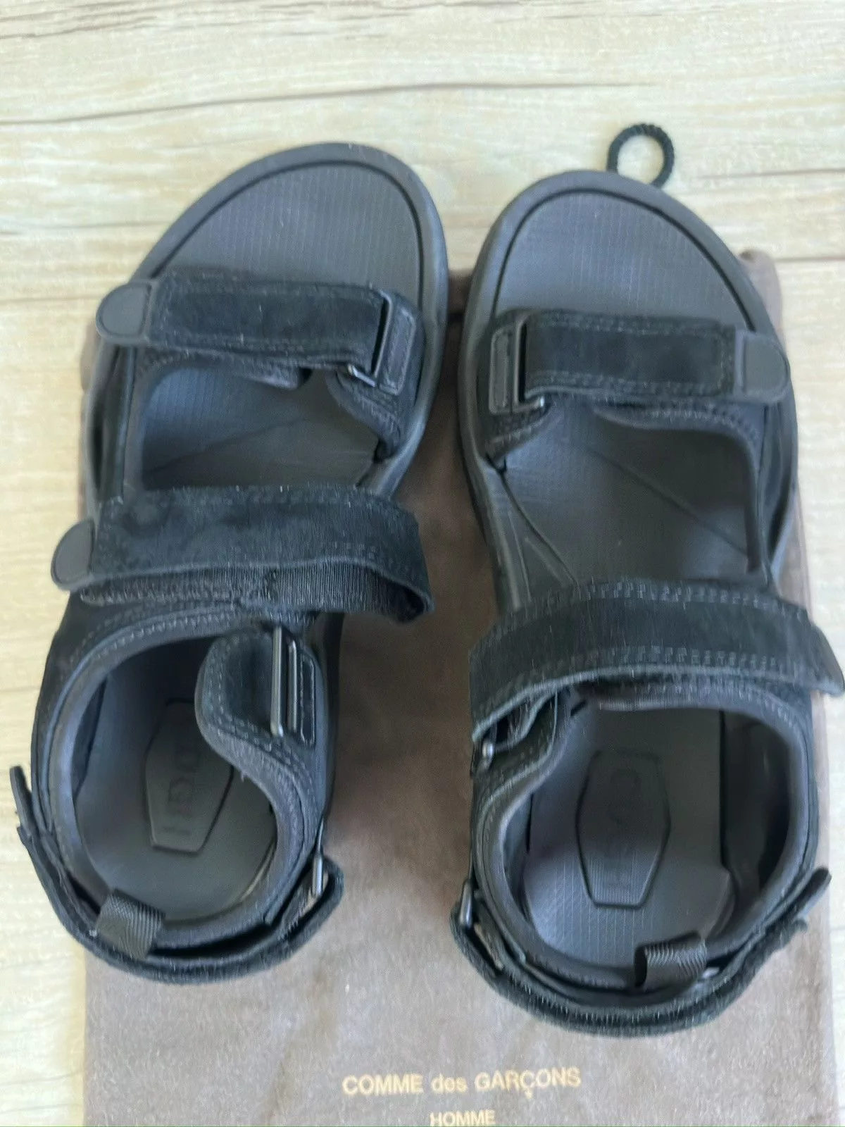 Comme des Garcons Homme Sandals Comme des Garcons Homme Cdg Homme Leather Sandals Black