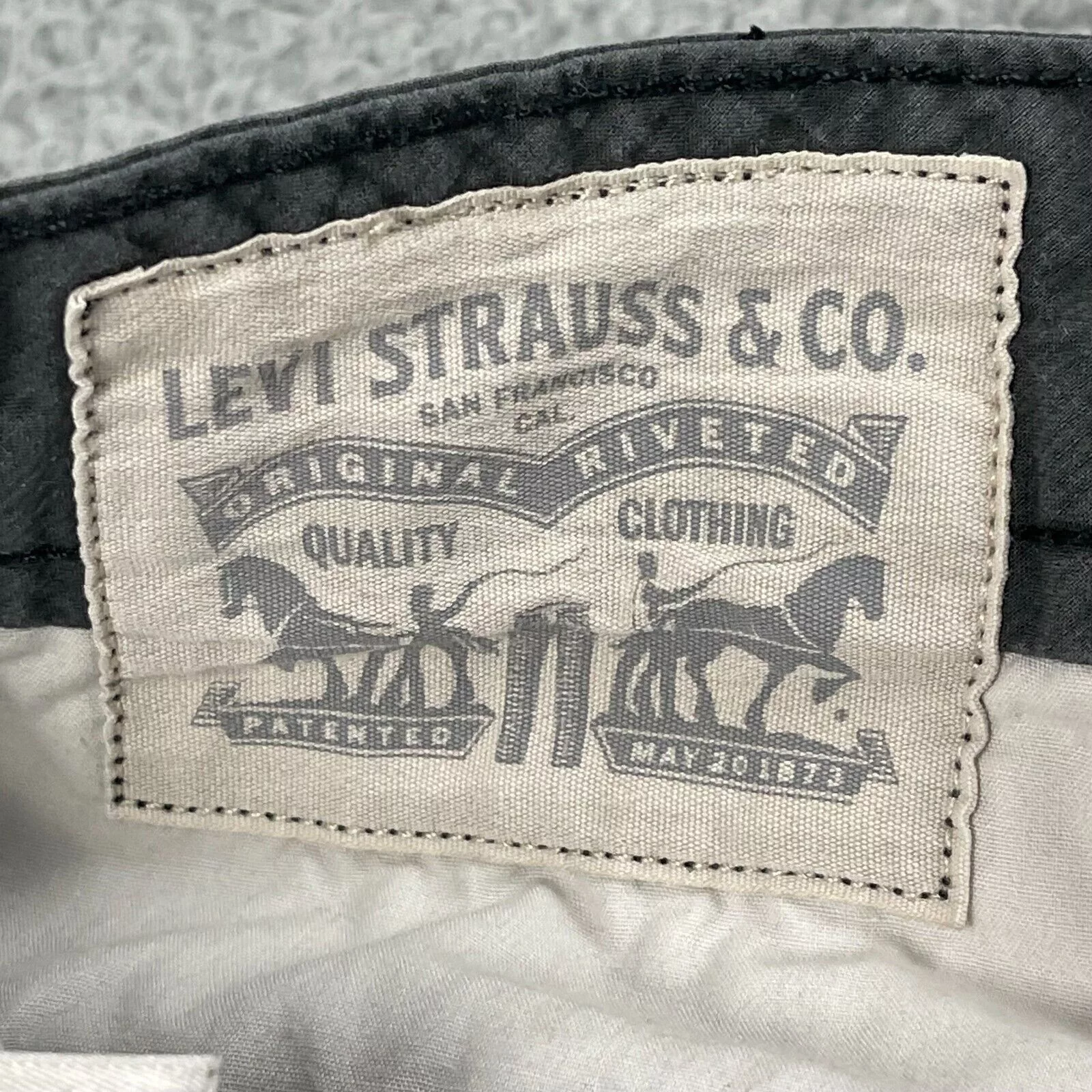 Levi's Shorts Levi's Levis Cargo Shorts Flat Front 100% Cotton Stretch Pull On Gray