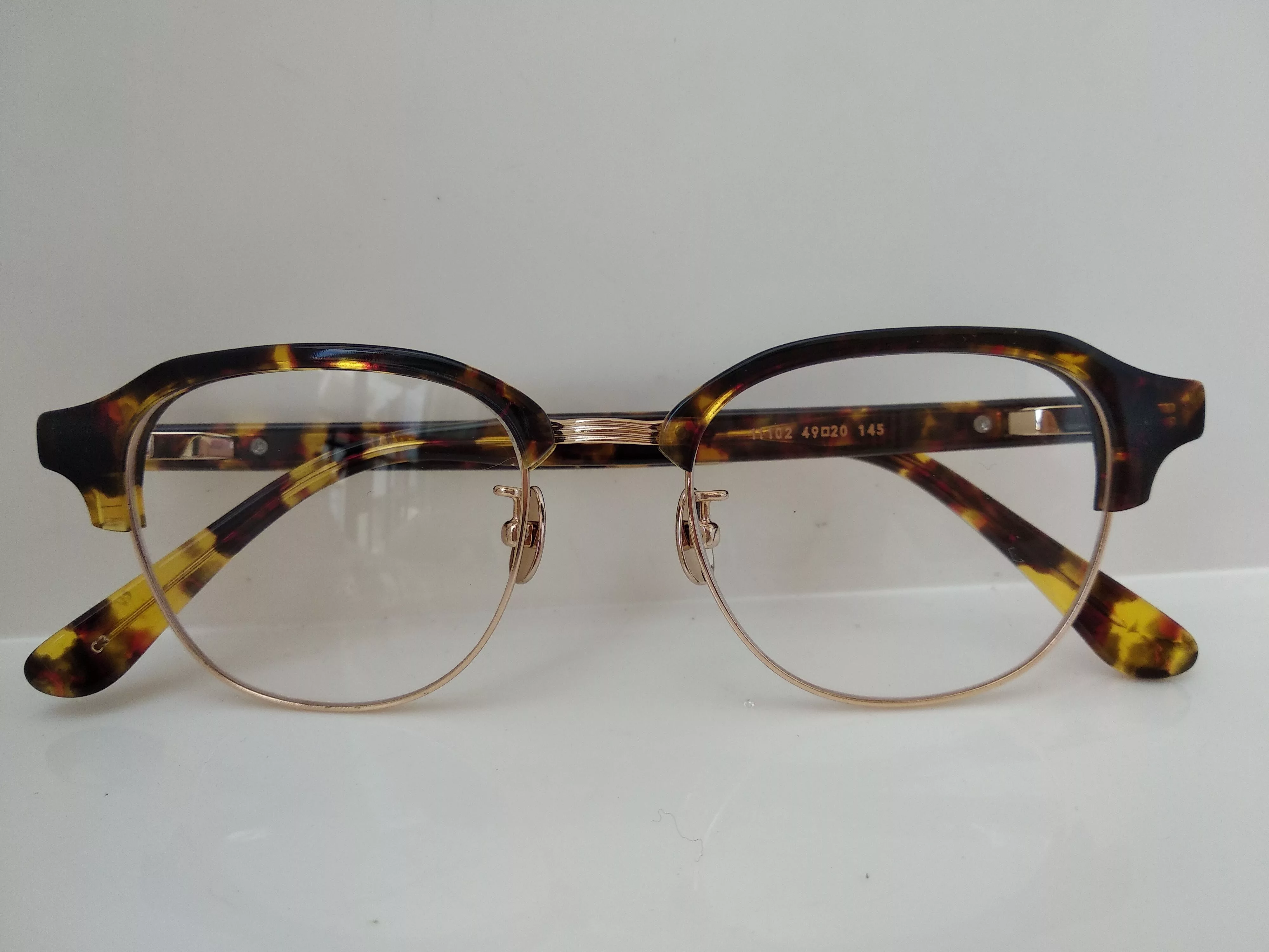 Other Glasses Other Mod Malcolm X Tortoise Gold Eyeglasses Frame Multi