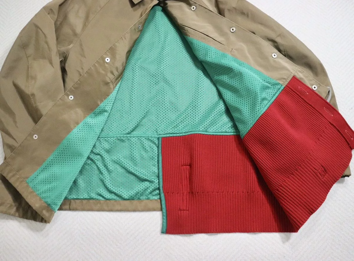 Kolor Light Jackets Kolor 21aw Patchwork Jacket/Coach Jacket Brown