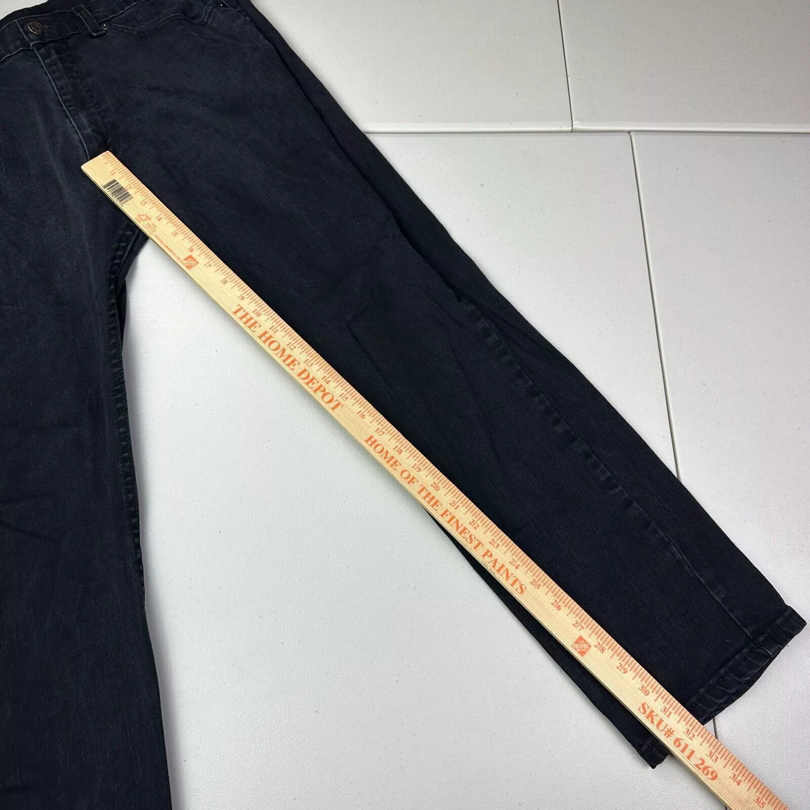 Levi's Denim Levi's Levis 505 Regular Fit Straight Leg Jeans *Missing Button* Black