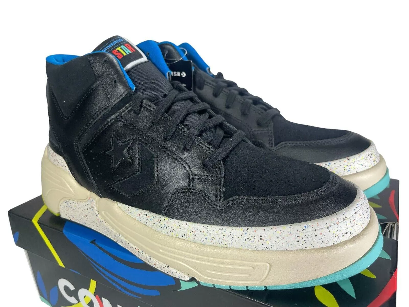 Converse Low Top Sneakers Converse Weapon CX Mid "Peace & Unity" 172194C Size 11.5 Black