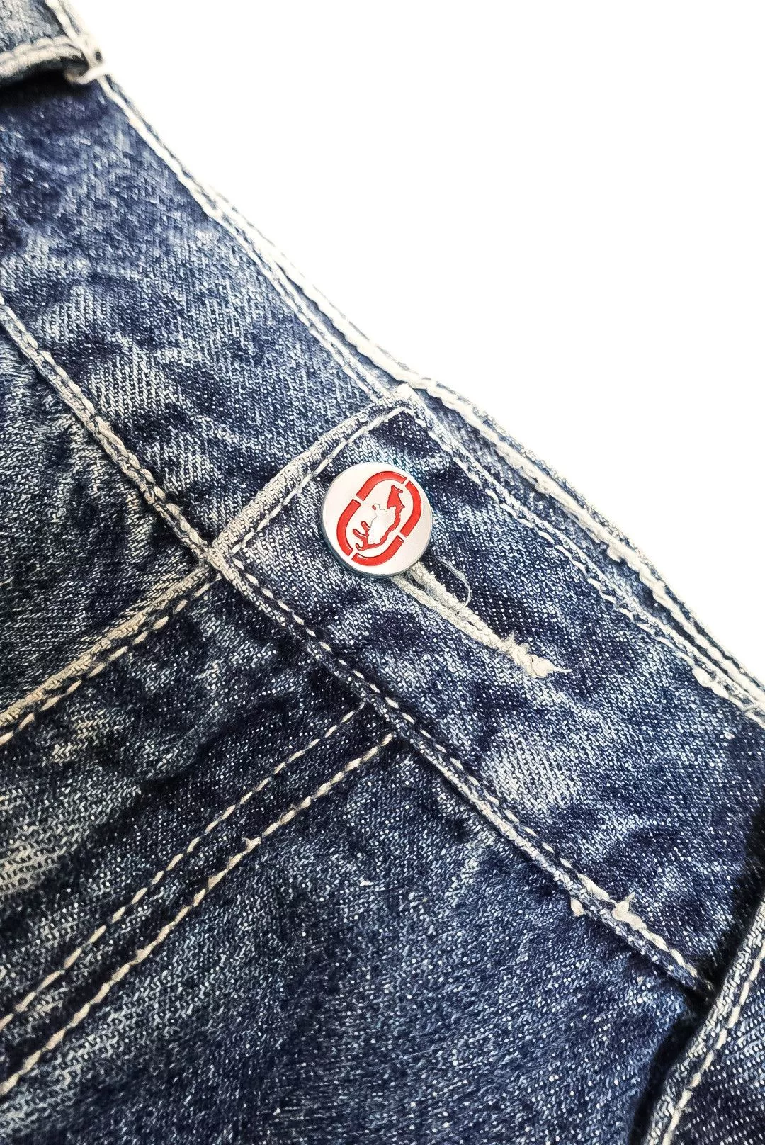 Ecko Unltd. Denim Ecko Unltd. × Marc Ecko Vintage Y2K 2000s Ecko Unltd Dragon Embroidered Jeans Blue