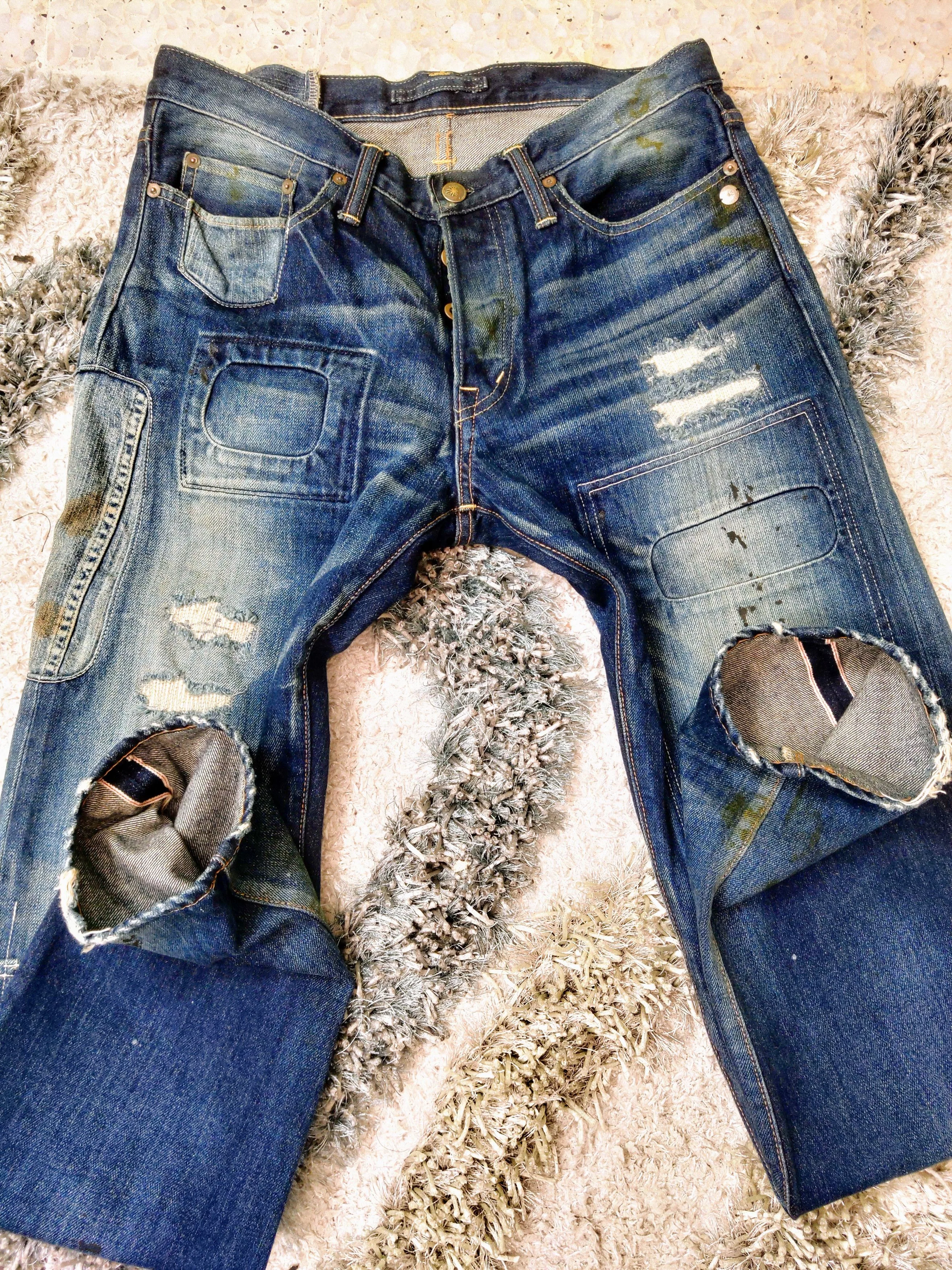 Maison MIHARA YASUHIRO Denim Maison MIHARA YASUHIRO Miharayasuhiro Patchwork Selvedge jeans Blue Vintage