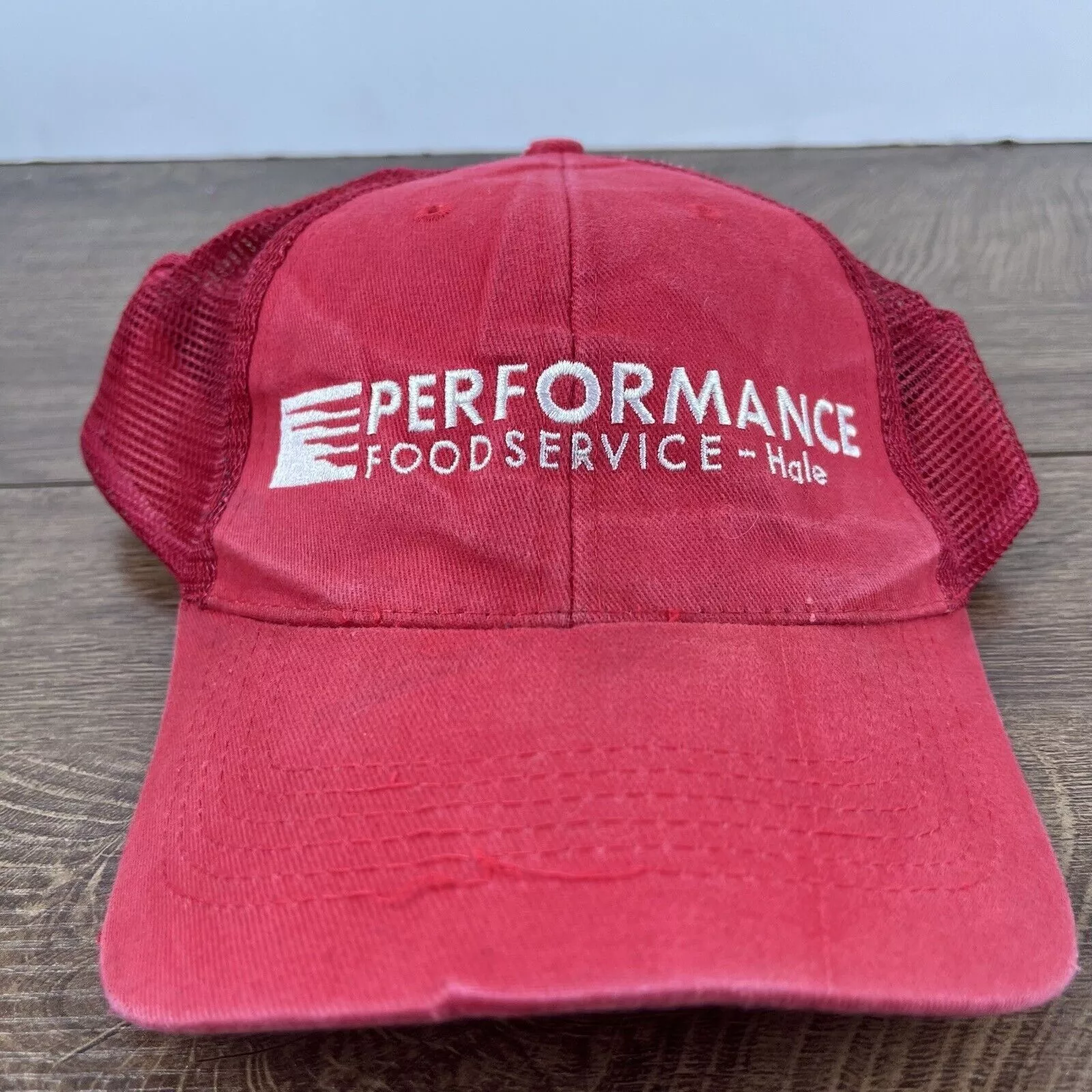 Other Hats Other Performance Food Service Hat Red Cap Adjustable Hat Red Adul