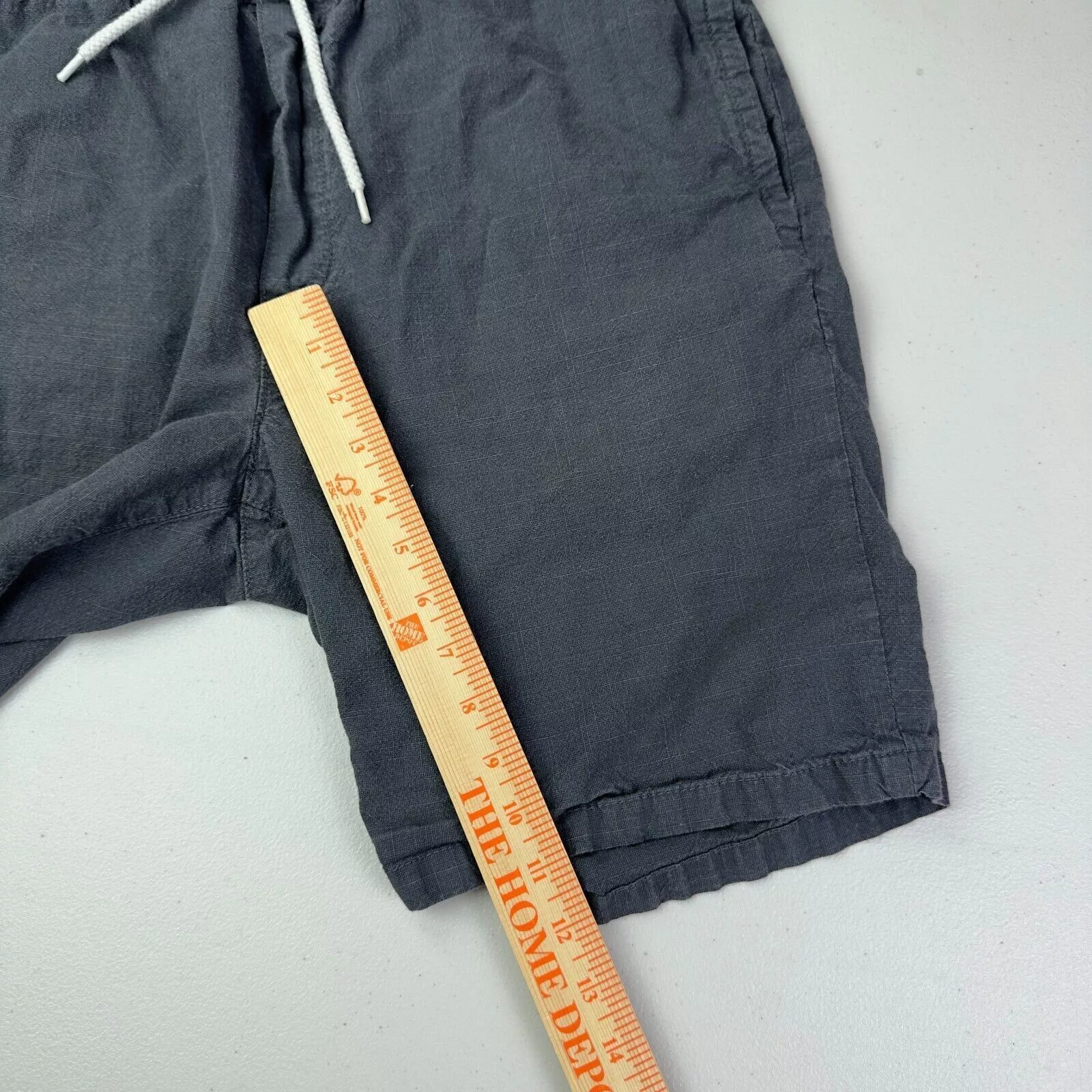 H&M Shorts H&M LOGG Mens Gray Drawstring Pull On Shorts Men Size Large