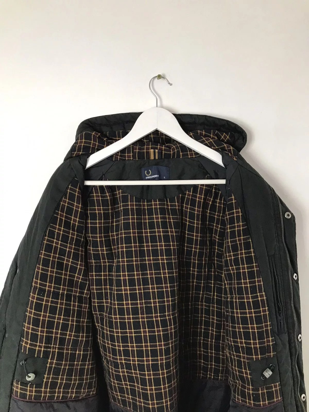 Fred Perry Light Jackets Fred Perry Waterproof,Windbreaker Hooded Parka Jacket Green Streetwear