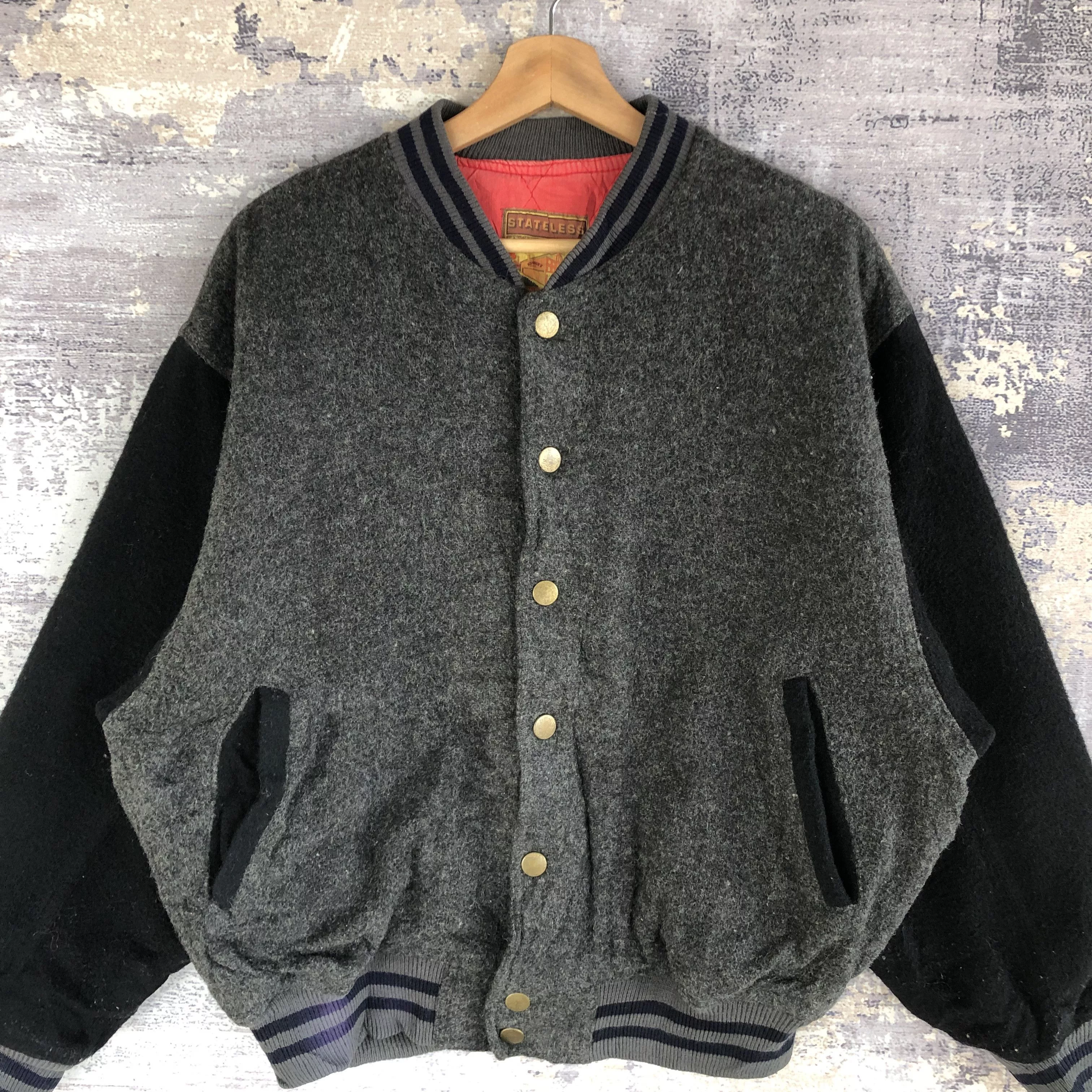 Vintage Light Jackets Vintage Kearney House Varsity Jacket Baseball Wool Jacket Multi
