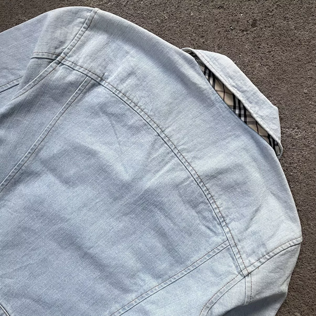 Burberry Jackets Burberry trucker rare checked pattern jacket Blue