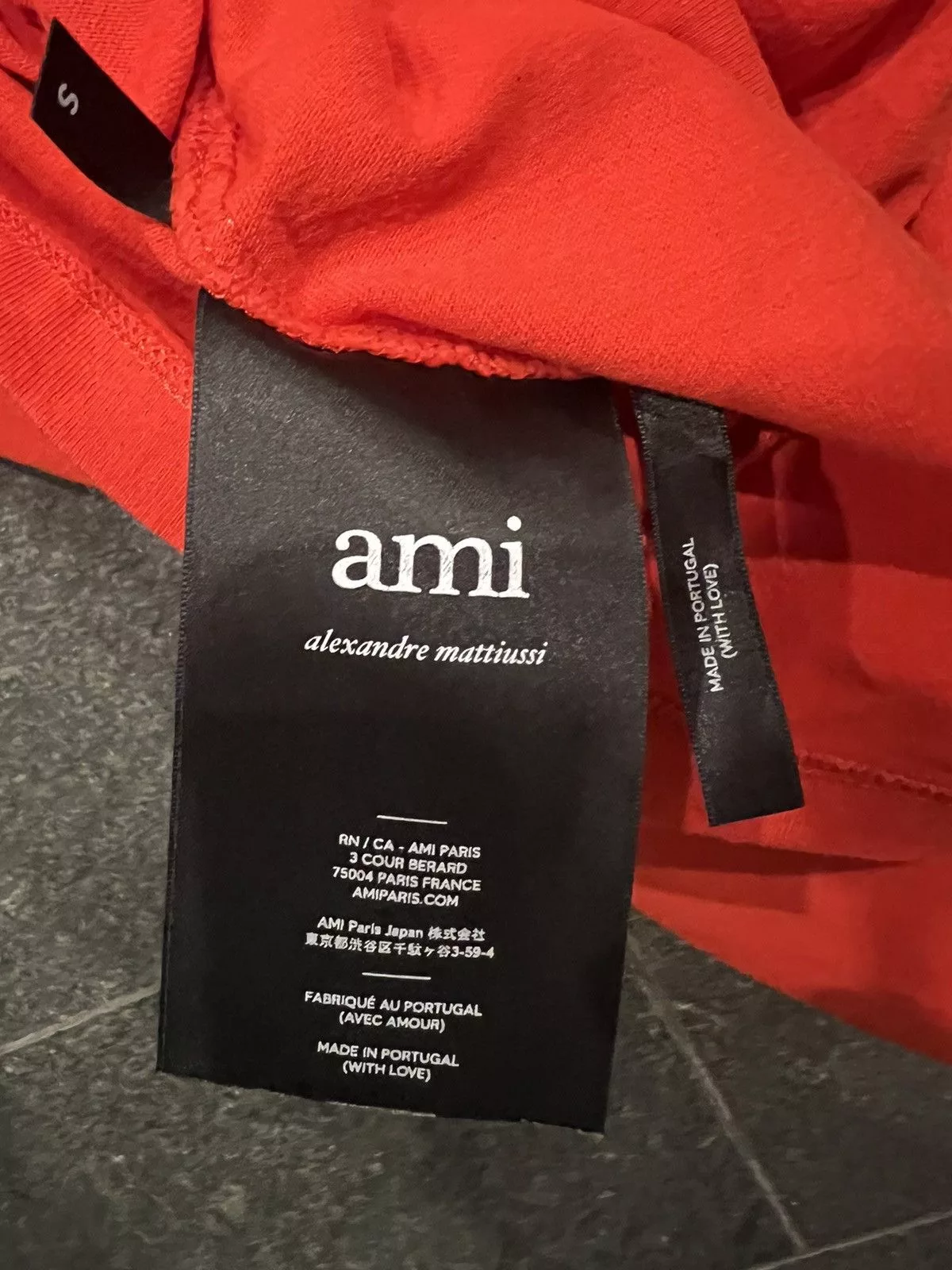 AMI Short Sleeve T Shirts AMI tshirt red medium