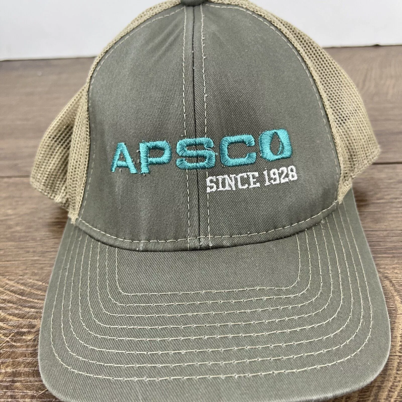 Other Hats Other Apsco Hat Apsco 1928 Hat Gray Hat Adjustable Gray Adult Size