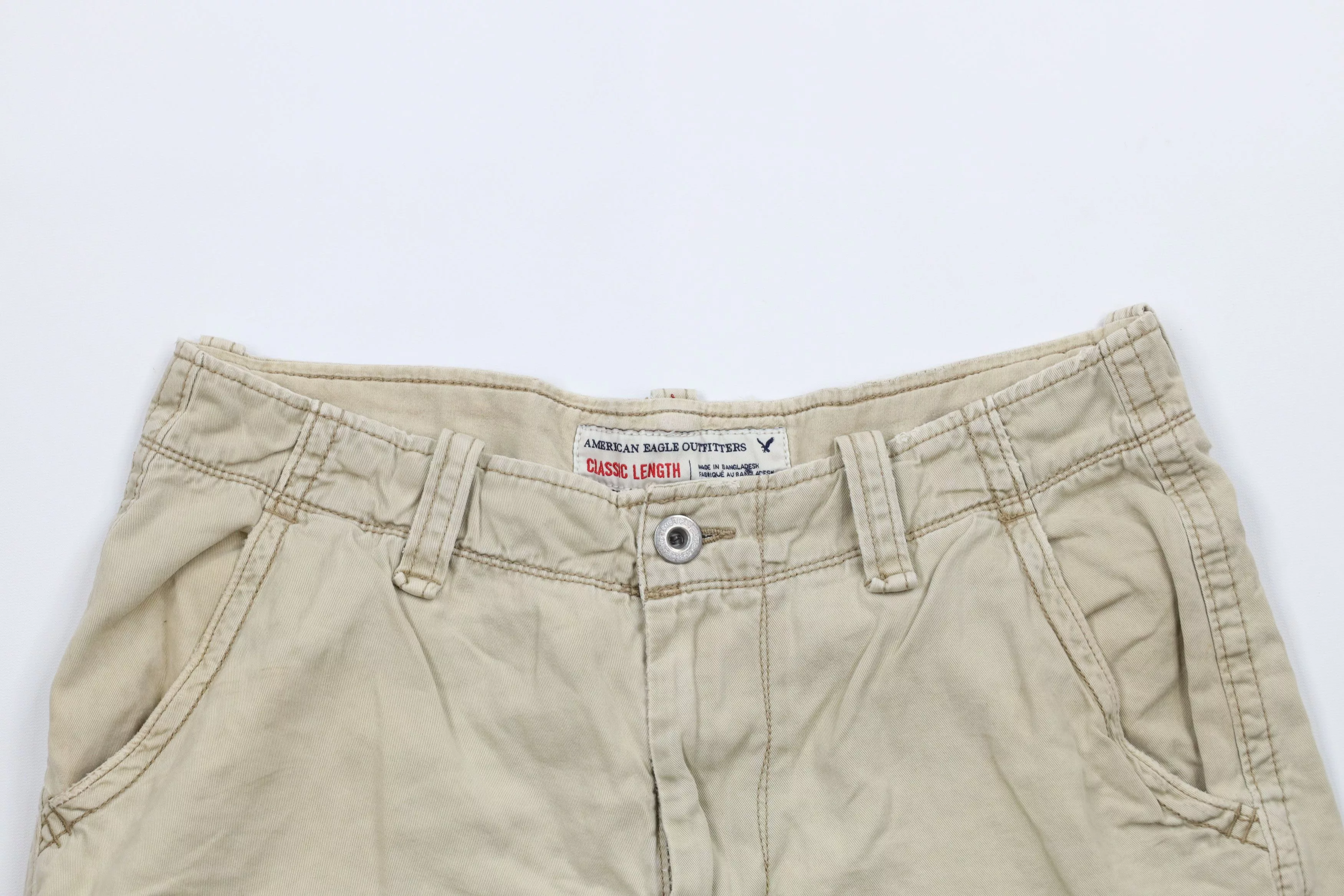 American Eagle Outfitters Shorts American Eagle Outfitters × Vintage Vintage American Eagle Outfitters Length Cargo Shorts Beige