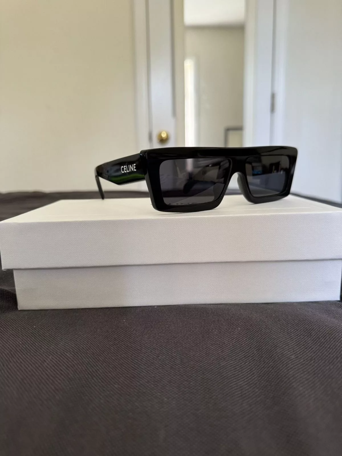 Chanel Glasses Chanel Rectangular 56MM Shades Black