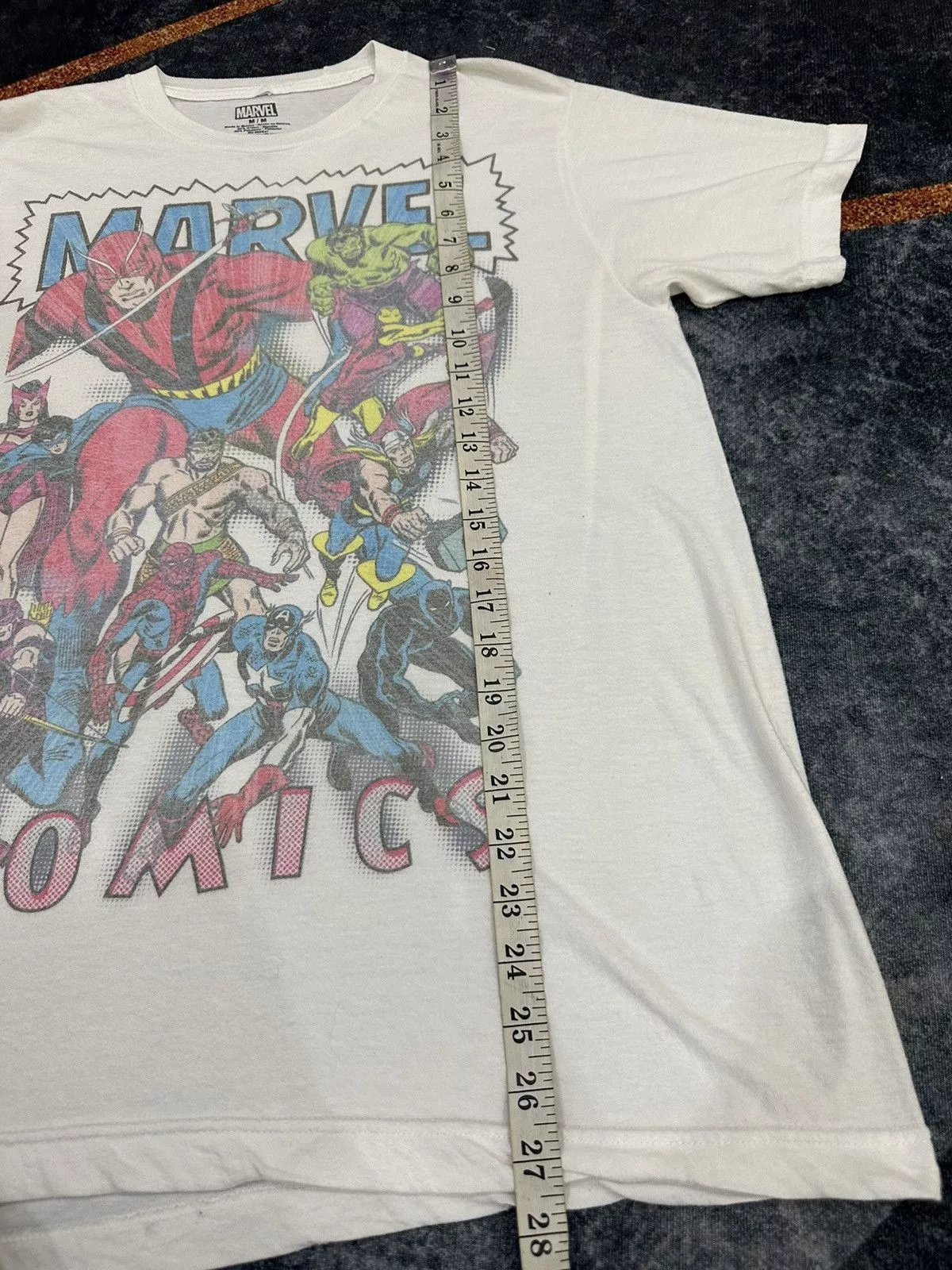 Anime Short Sleeve T Shirts Anime × Marvel Comics Y2k Marvel Comics Printed Tshirt A67 White