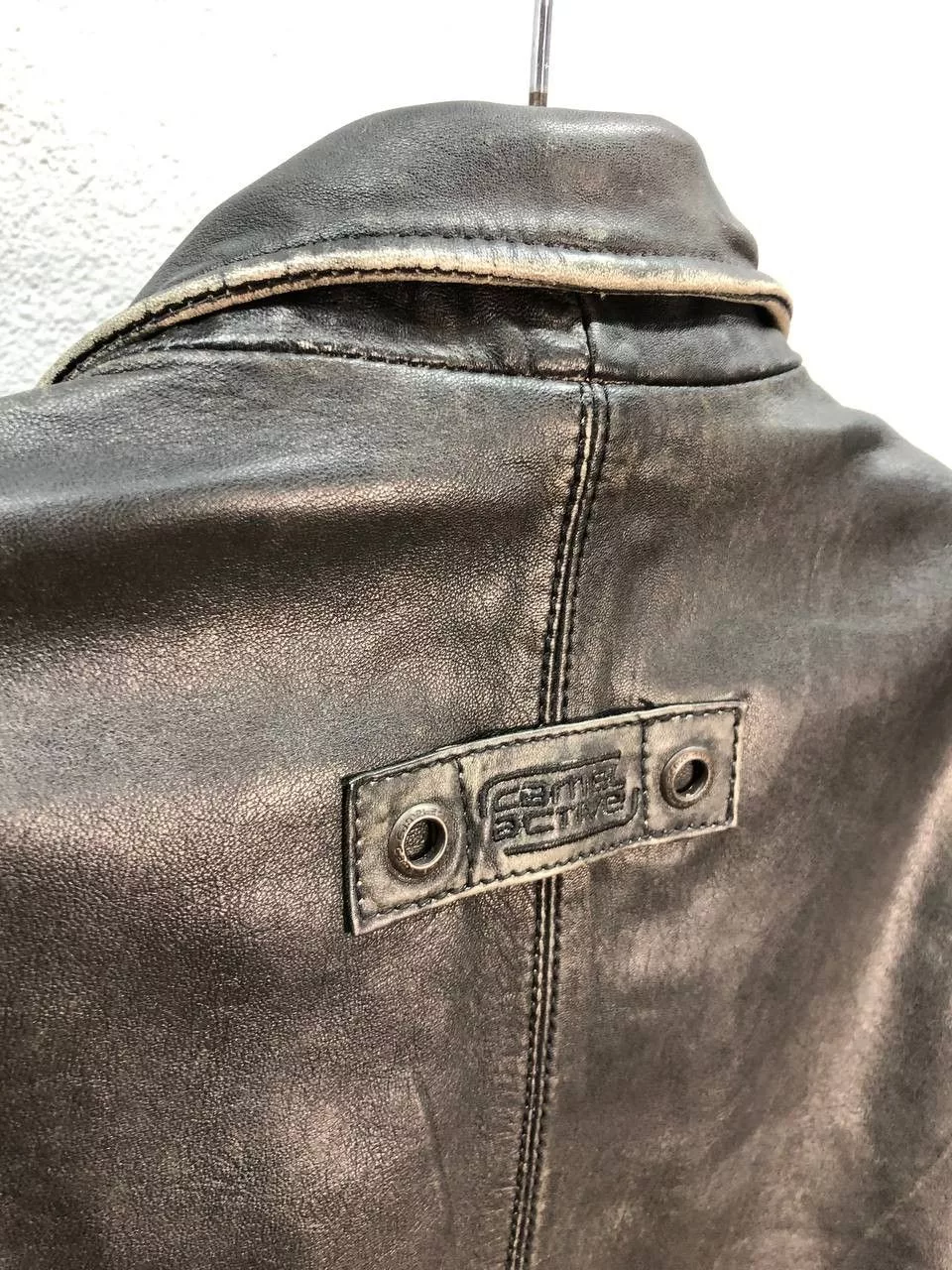 Camel Leather Jackets Camel Active leather mens Jacket 50 / Large Black