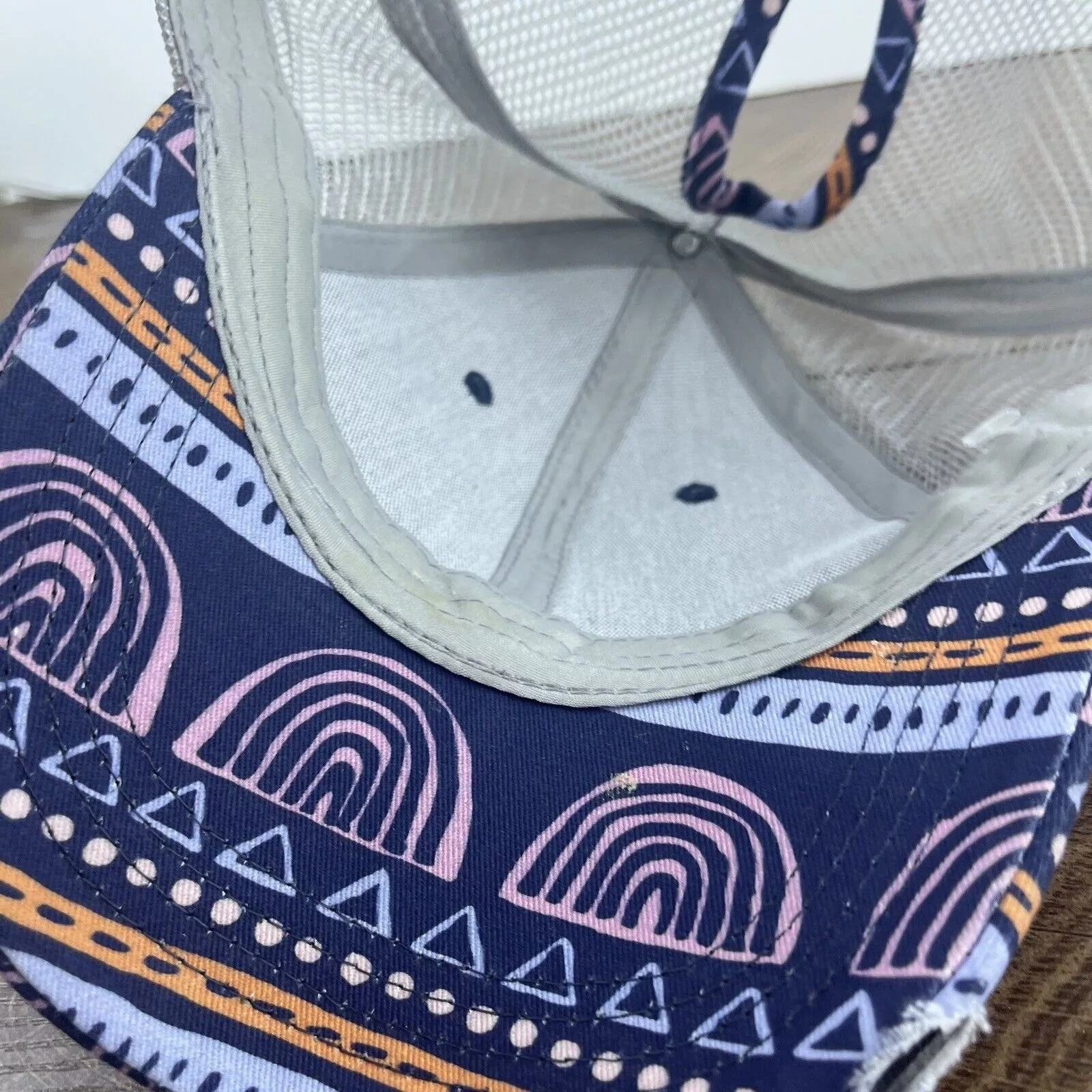 Other Hats Other Blue Creative Hatr Rainbow Pyramid Blue Hat Adjustable Adult