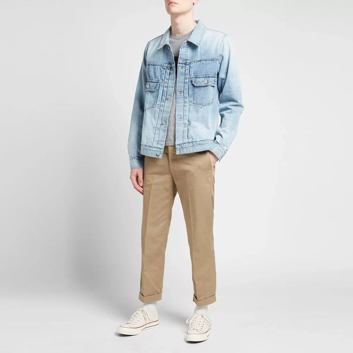 Visvim Denim Jackets Visvim Sz2 19SS 101 Social Sculpture Distressed Denim Jacket Blue