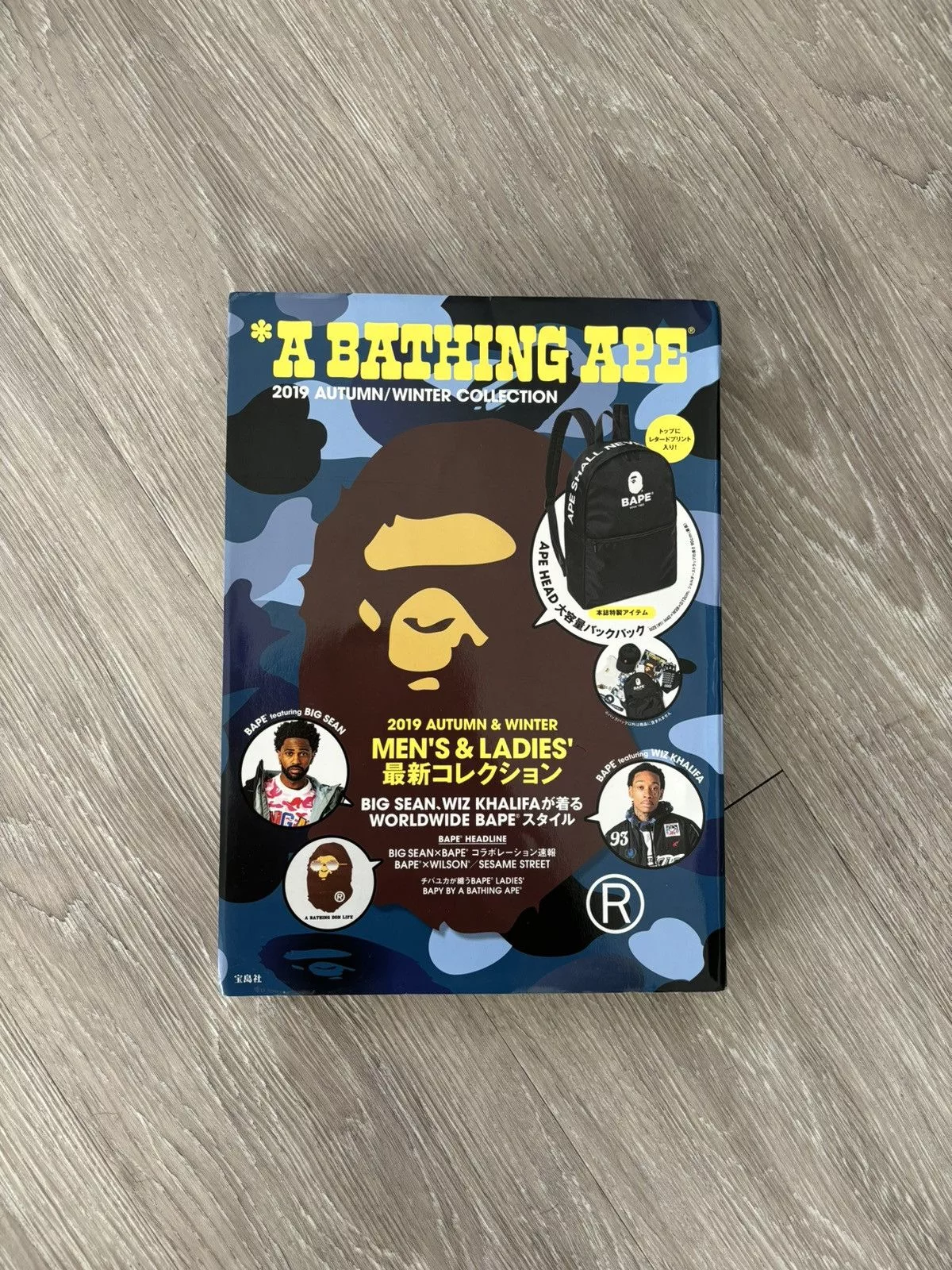 Bape Bags Luggage 2019 bape book bag magazine Blue