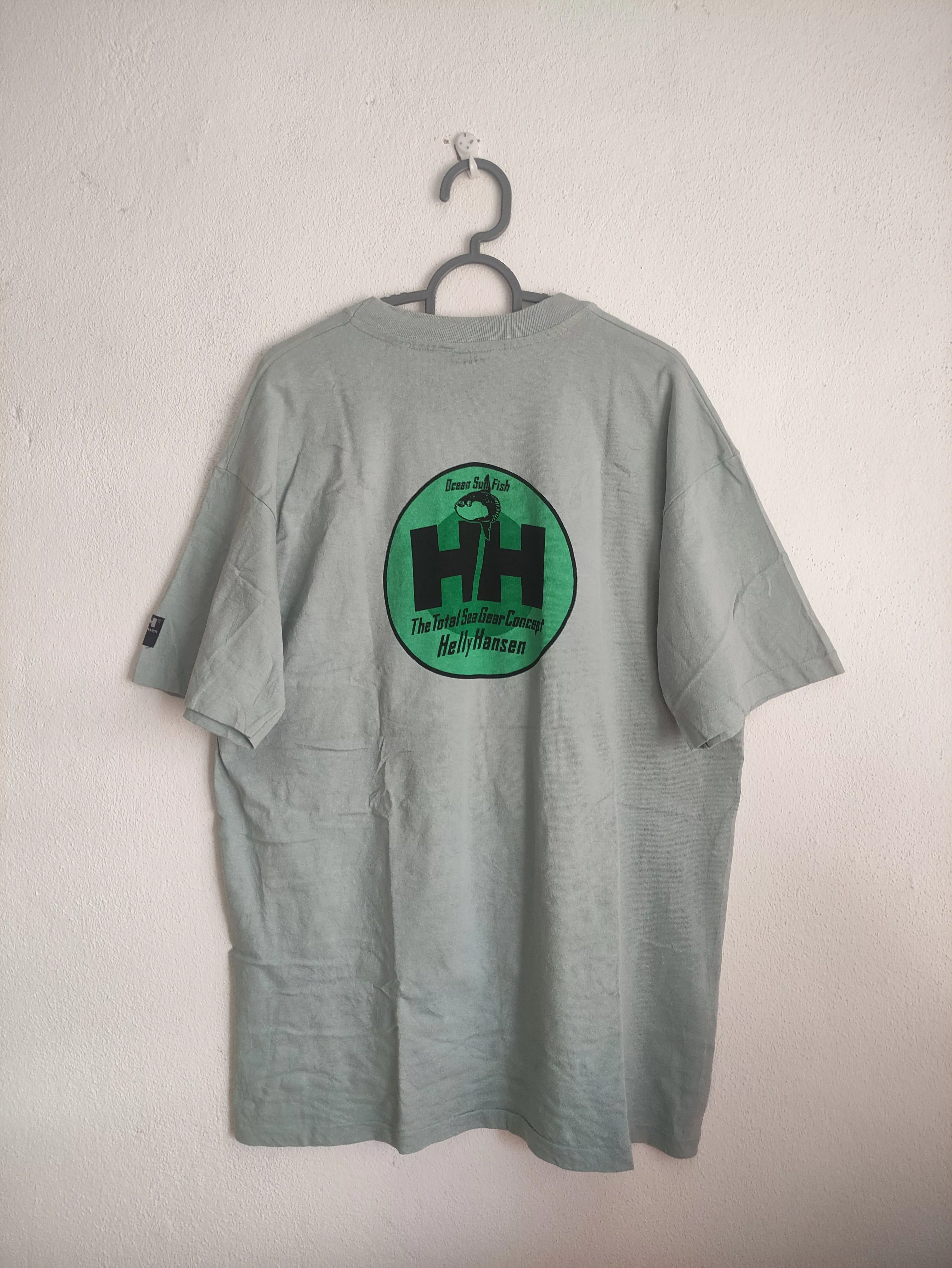 Helly Hansen Short Sleeve T Shirts Helly Hansen × Vintage Vintage Halley Hansen Shirt Blue